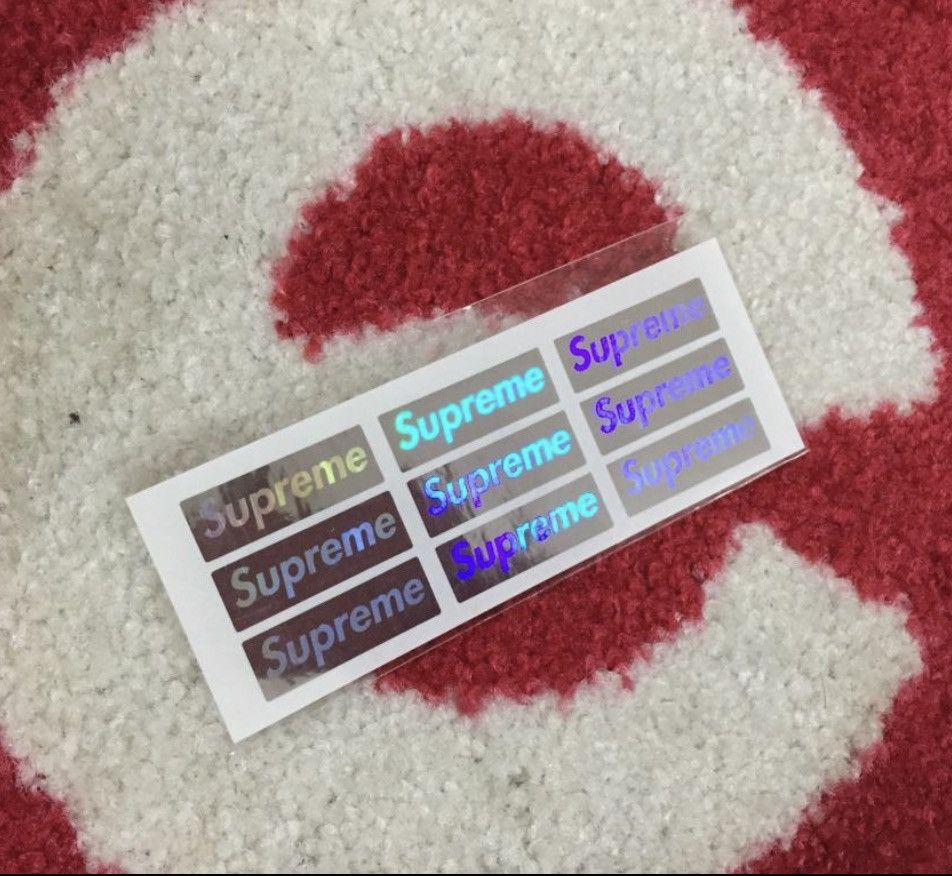 Supreme Silver Box Logo Sticker | Grailed