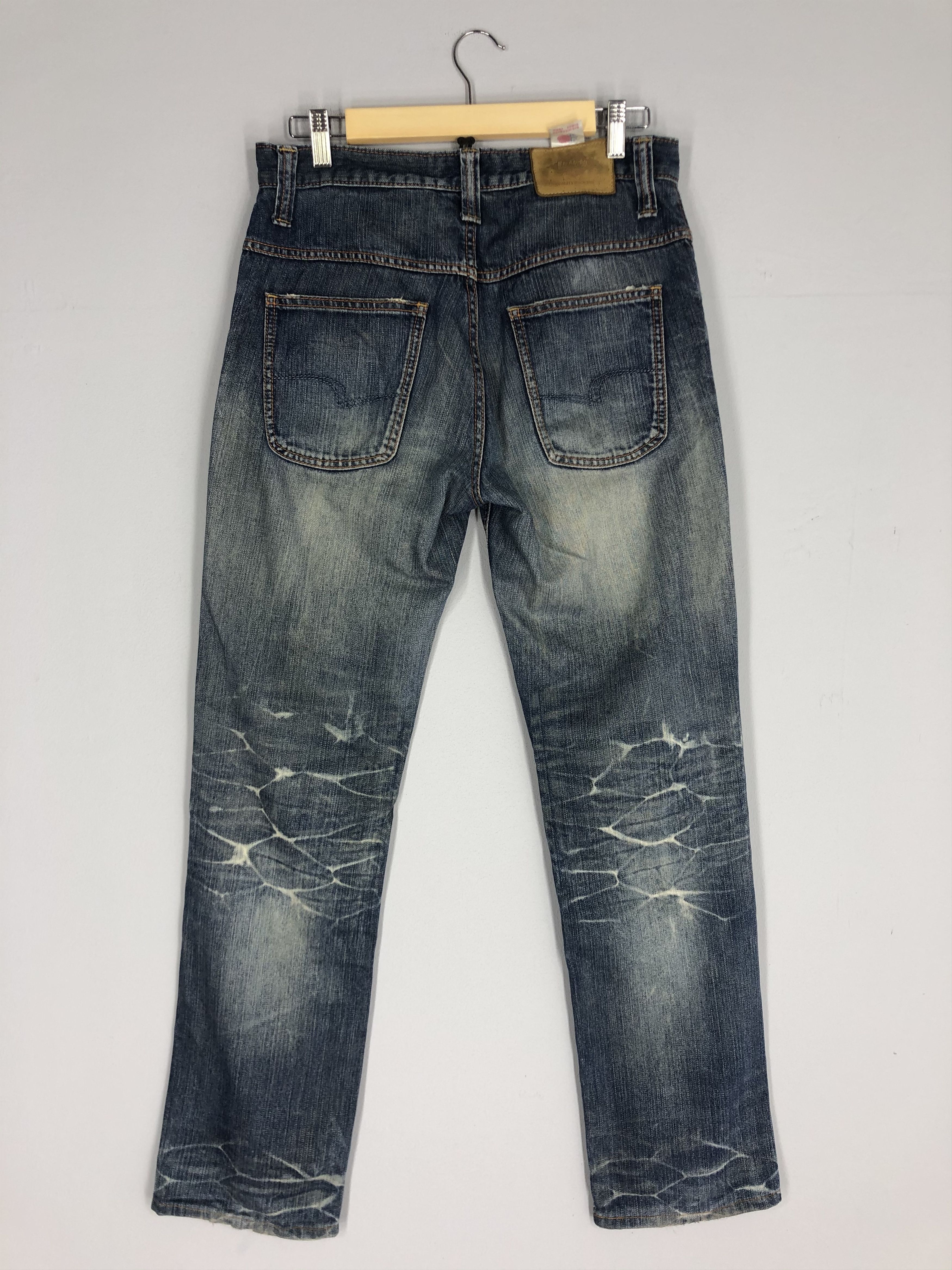 Distressed Lee Cooper Stone Washed Denim Ripped Jean