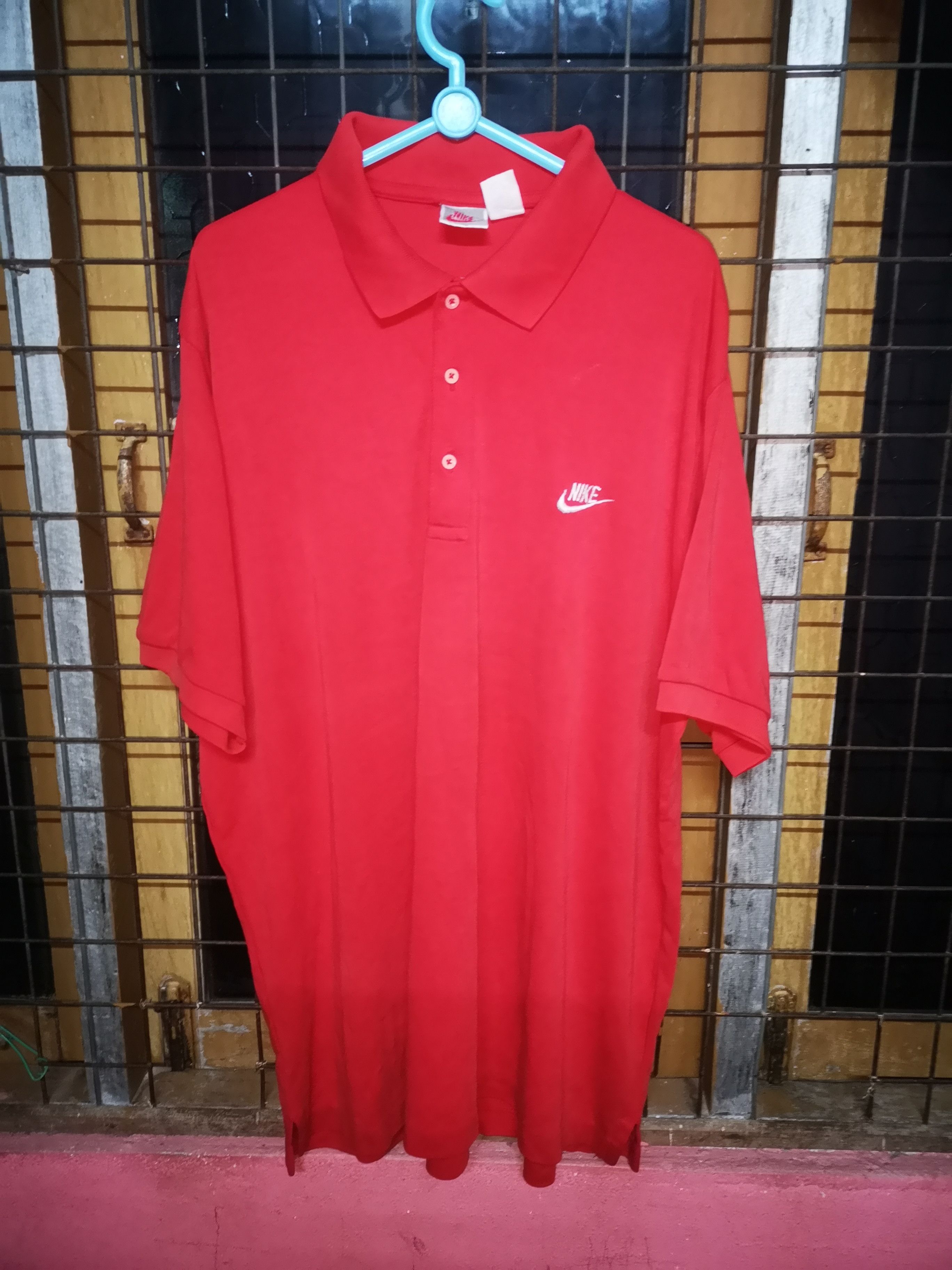 Nike Vintage Polo Nike (Red) Size US L / EU 52-54 / 3 - 1 Thumbnail