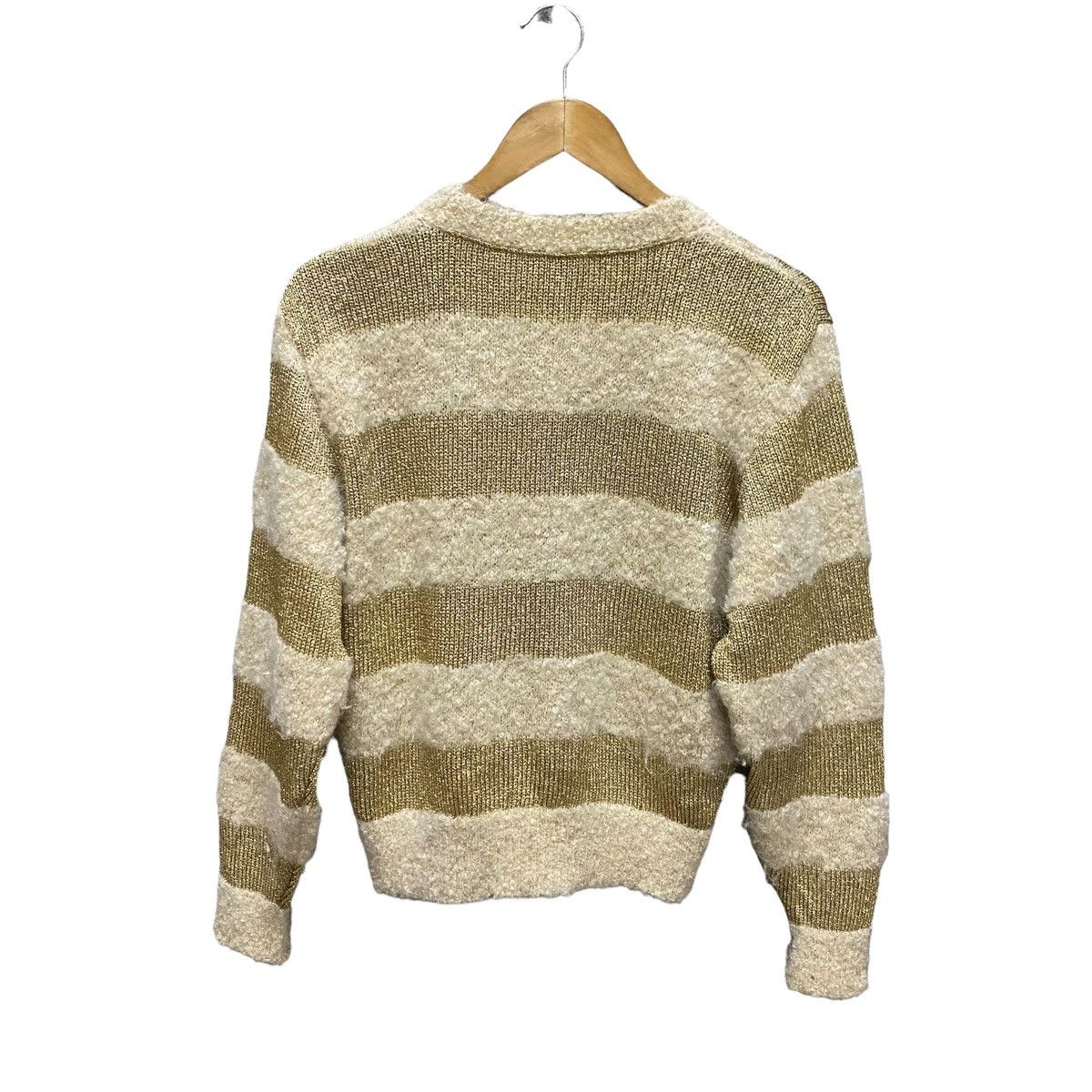 Issey Miyake × Japanese Brand × Tsumori Chisato RARE Issey Miyake IS novice cardigan chungky stripped knit Size M / US 6-8 / IT 42-44 - 2 Thumbnail