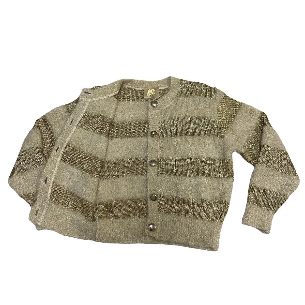 Issey Miyake × Japanese Brand × Tsumori Chisato RARE Issey Miyake IS novice cardigan chungky stripped knit Size M / US 6-8 / IT 42-44 - 6 Thumbnail
