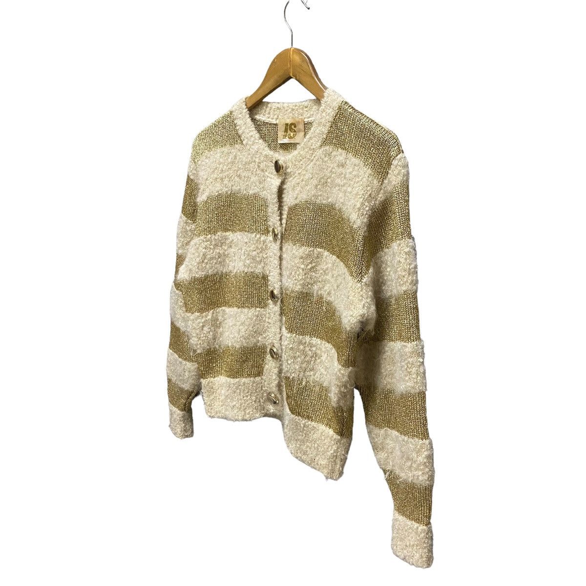 Issey Miyake × Japanese Brand × Tsumori Chisato RARE Issey Miyake IS novice cardigan chungky stripped knit Size M / US 6-8 / IT 42-44 - 4 Thumbnail