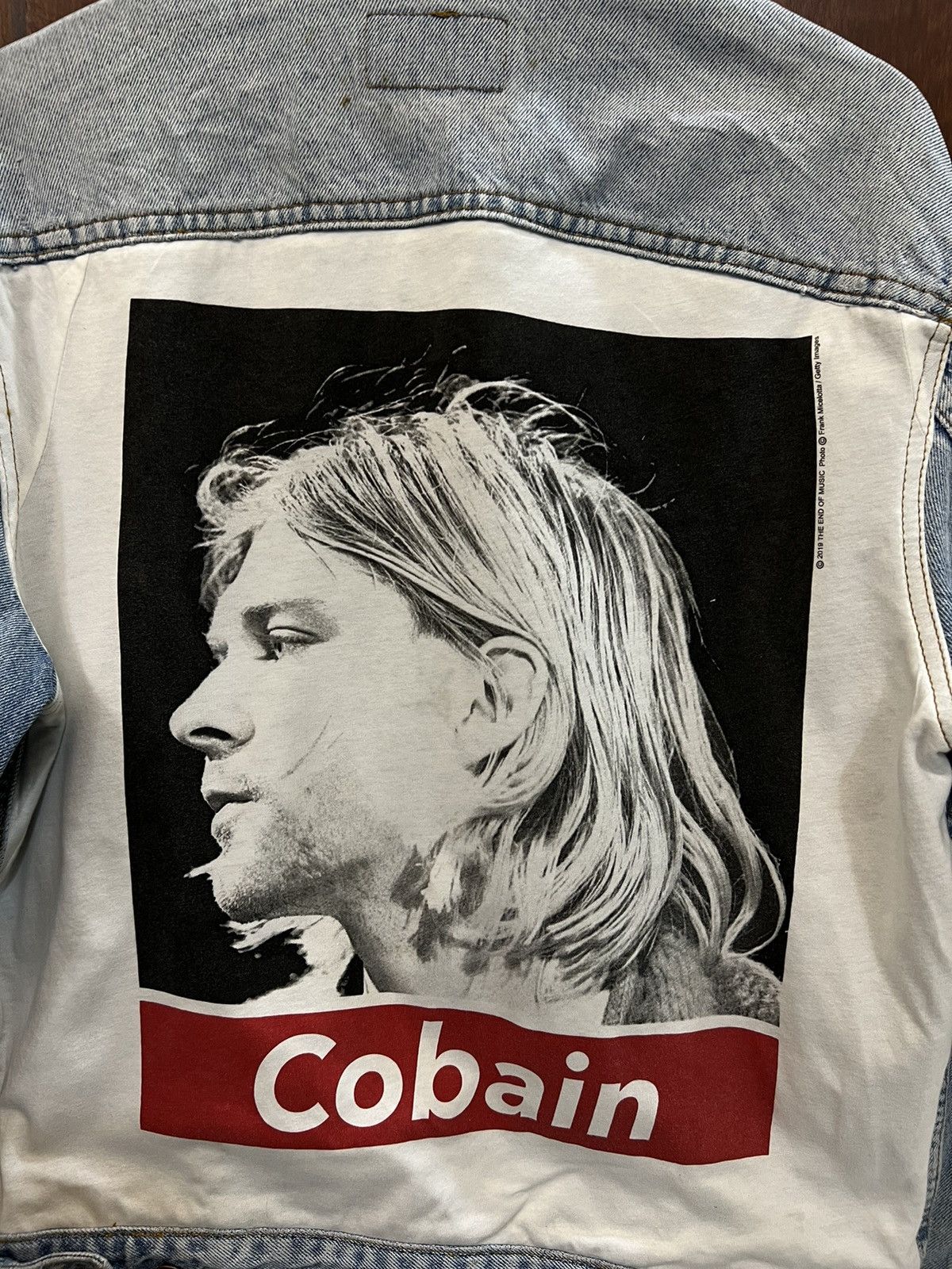 Levi's Vintage Custom Kurt Cobain Made in USA Denim Jacket Size US L / EU 52-54 / 3 - 9 Thumbnail