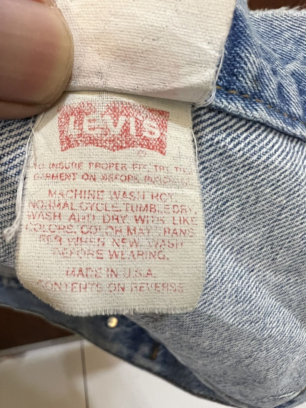 Levi's Vintage Custom Kurt Cobain Made in USA Denim Jacket Size US L / EU 52-54 / 3 - 15 Thumbnail