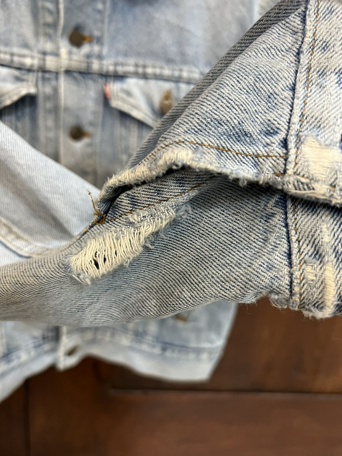 Levi's Vintage Custom Kurt Cobain Made in USA Denim Jacket Size US L / EU 52-54 / 3 - 7 Thumbnail
