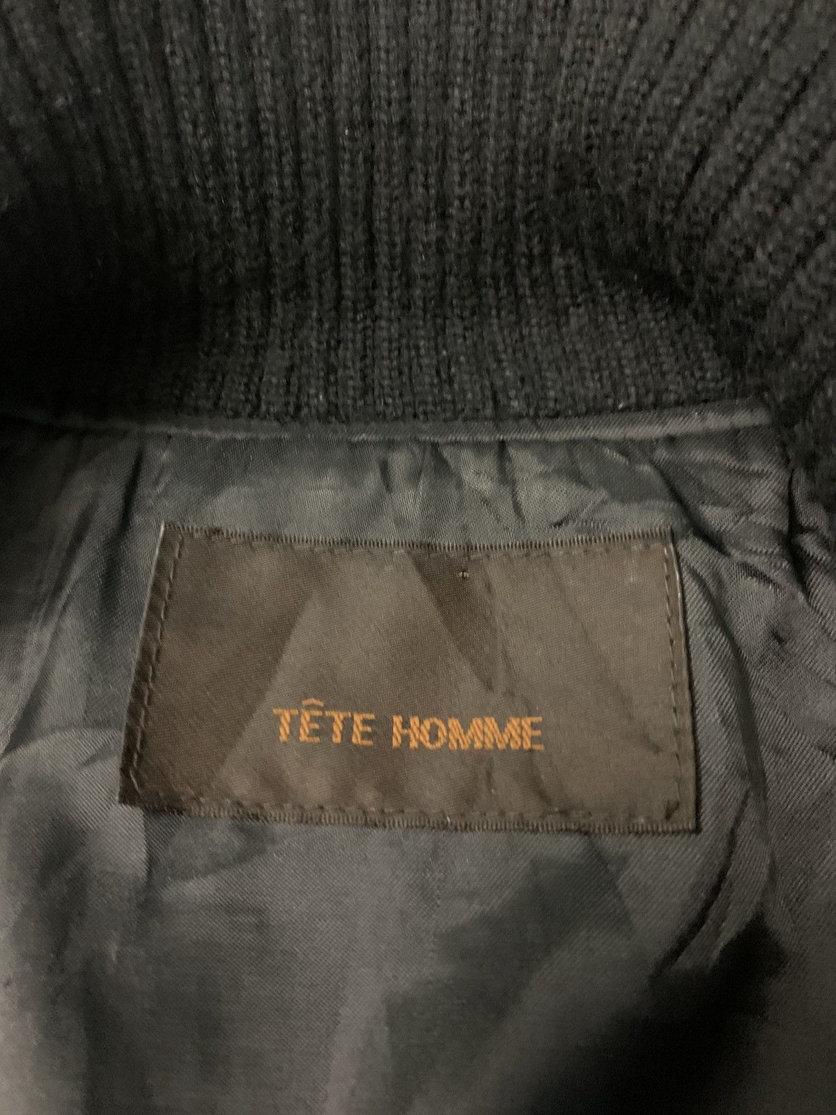 If Six Was Nine Tete Homme Avant-Garde Black Quilted Warm Jacket Size US M / EU 48-50 / 2 - 4 Thumbnail