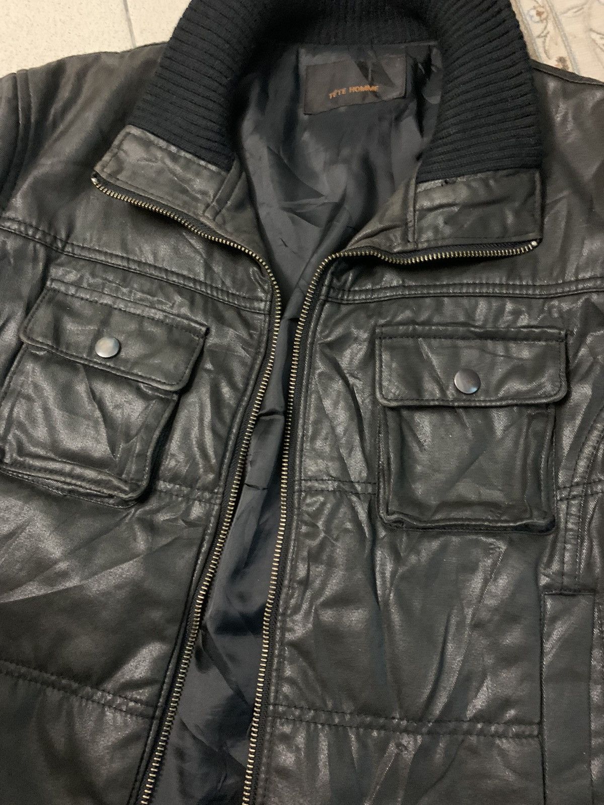 If Six Was Nine Tete Homme Avant-Garde Black Quilted Warm Jacket Size US M / EU 48-50 / 2 - 3 Thumbnail