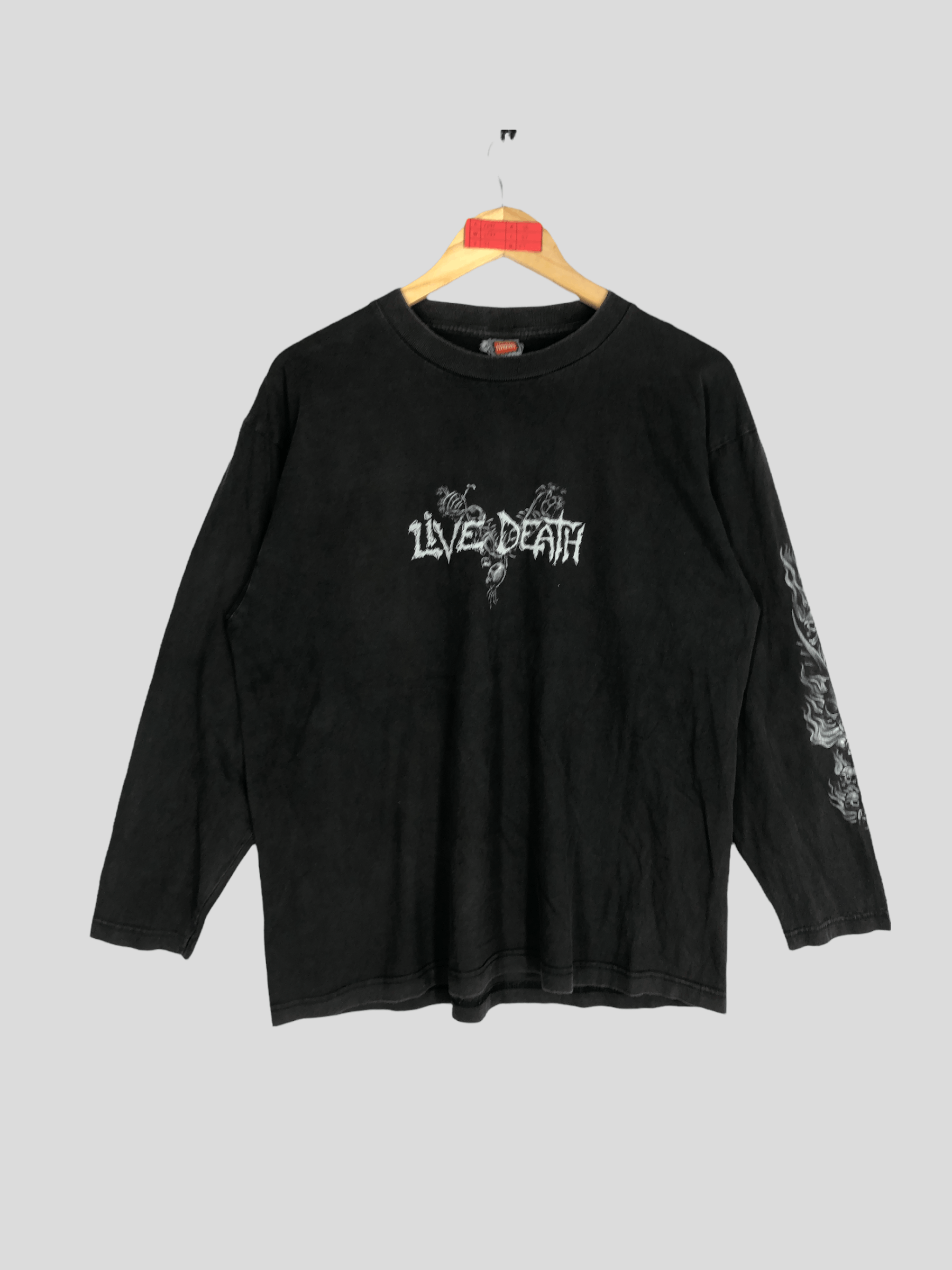 Vintage Live Death Satan Art Design Long Sleeve Size L