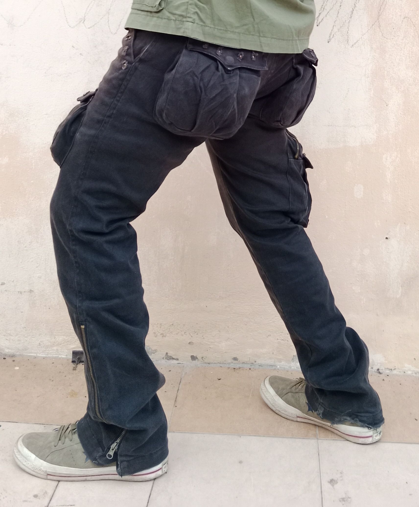 Vintage RARE 🎌🇯🇵 Semantic Design Sunfaded 3D Pockets Cargo Size US 32 / EU 48 - 17 Thumbnail