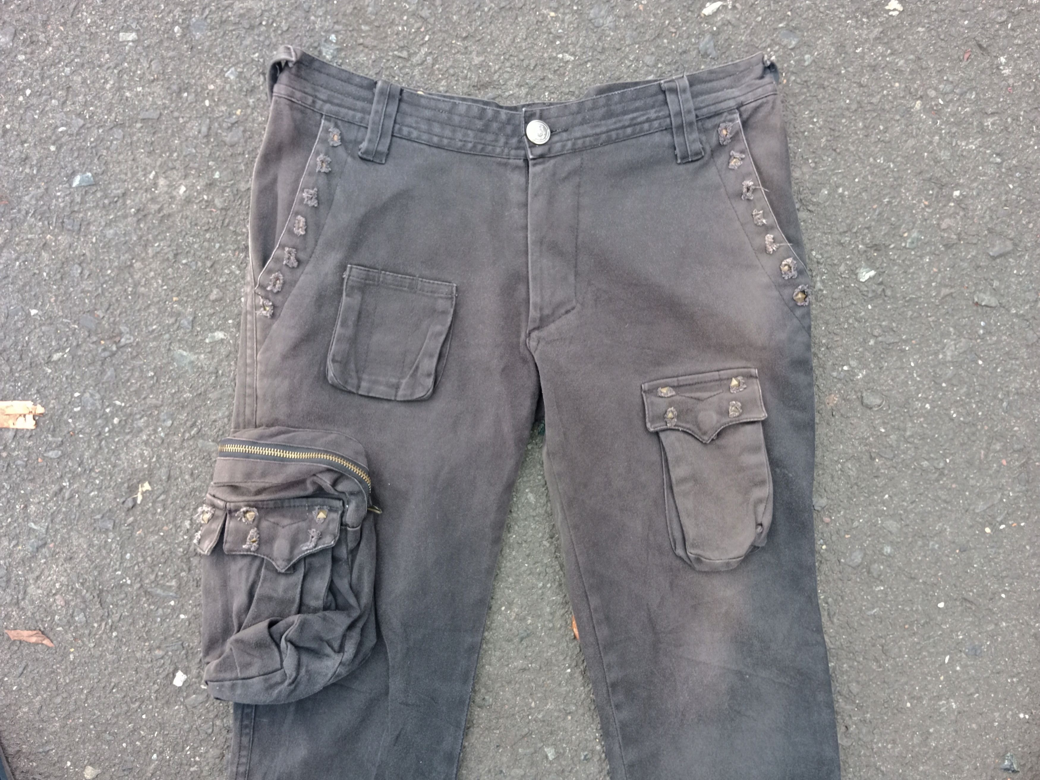 Vintage RARE 🎌🇯🇵 Semantic Design Sunfaded 3D Pockets Cargo Size US 32 / EU 48 - 3 Thumbnail