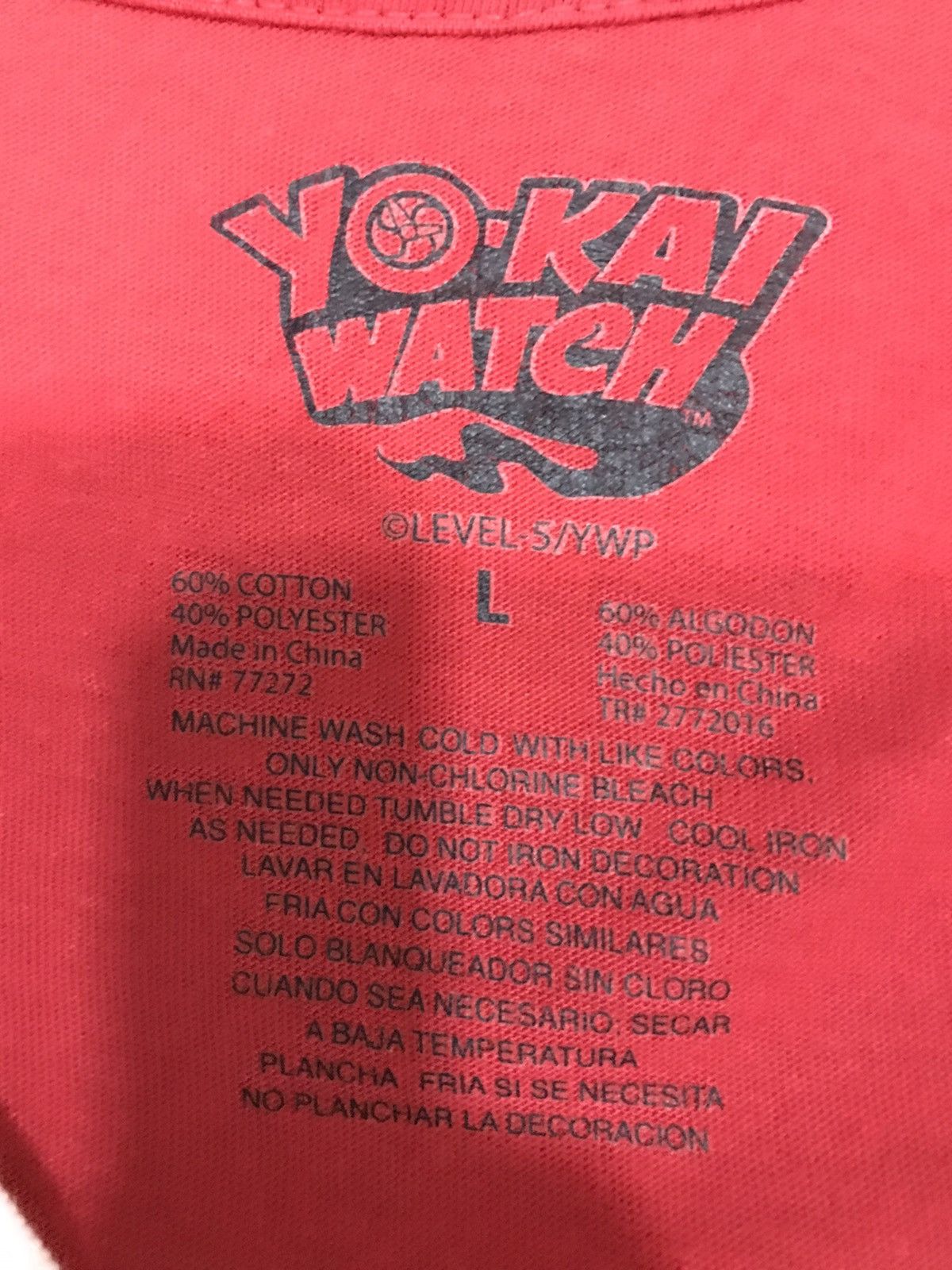 Anime × Designer × Japanese Brand Vintage Yokai Yo-Kai Watch Anime Cartoon Video Game Comedy Size US L / EU 52-54 / 3 - 5 Thumbnail