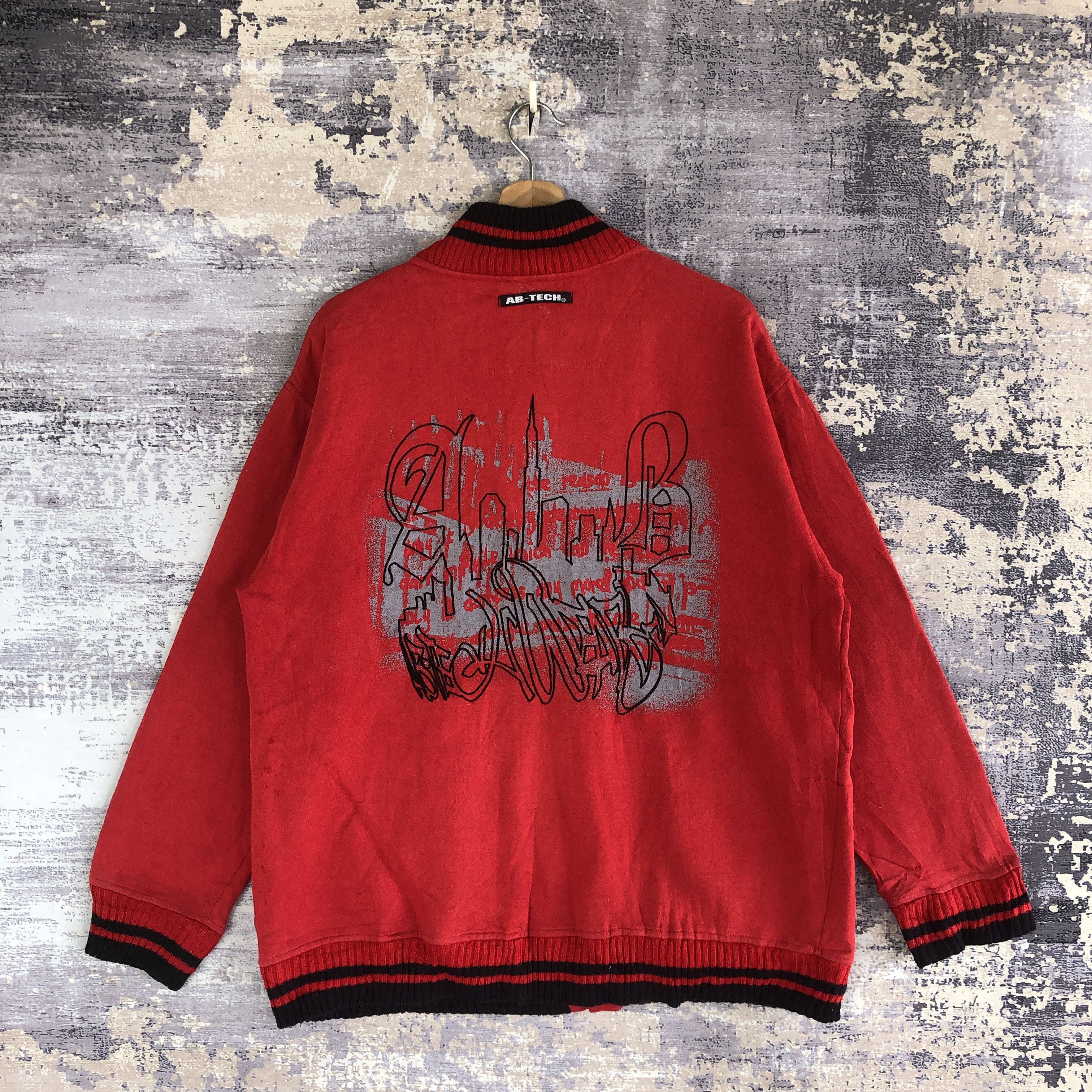 Vintage AB Tech Varsity Jacket Japanese Wool Jacket