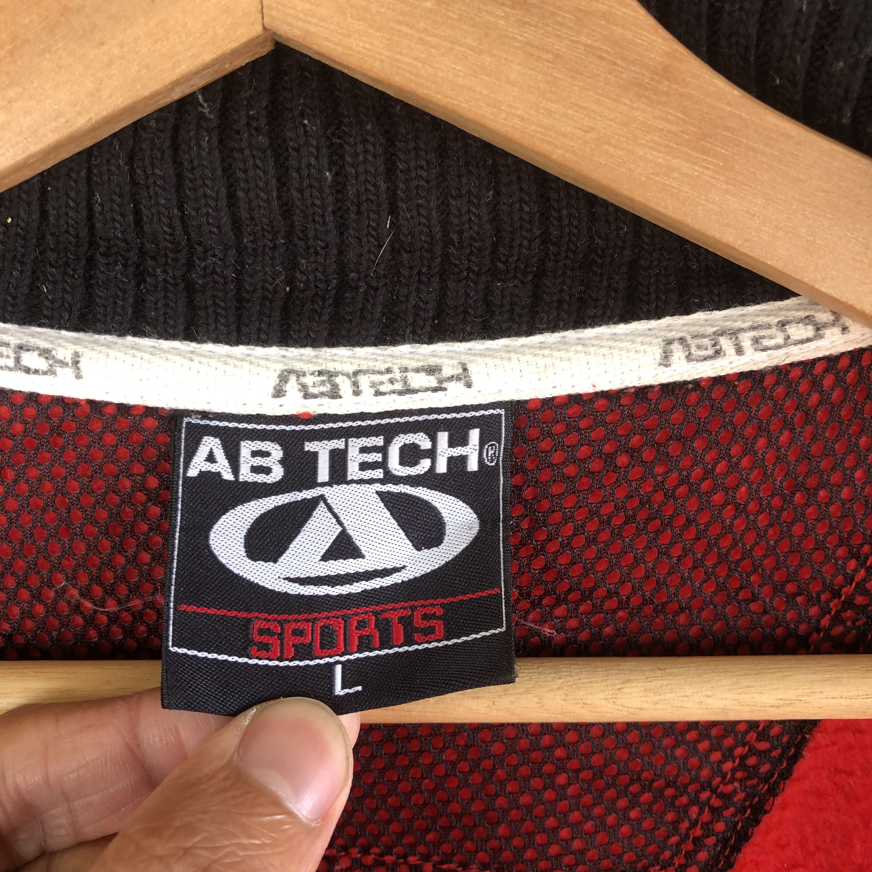 Vintage Vintage AB Tech Varsity Jacket Japanese Wool Jacket Size US L / EU 52-54 / 3 - 9 Thumbnail