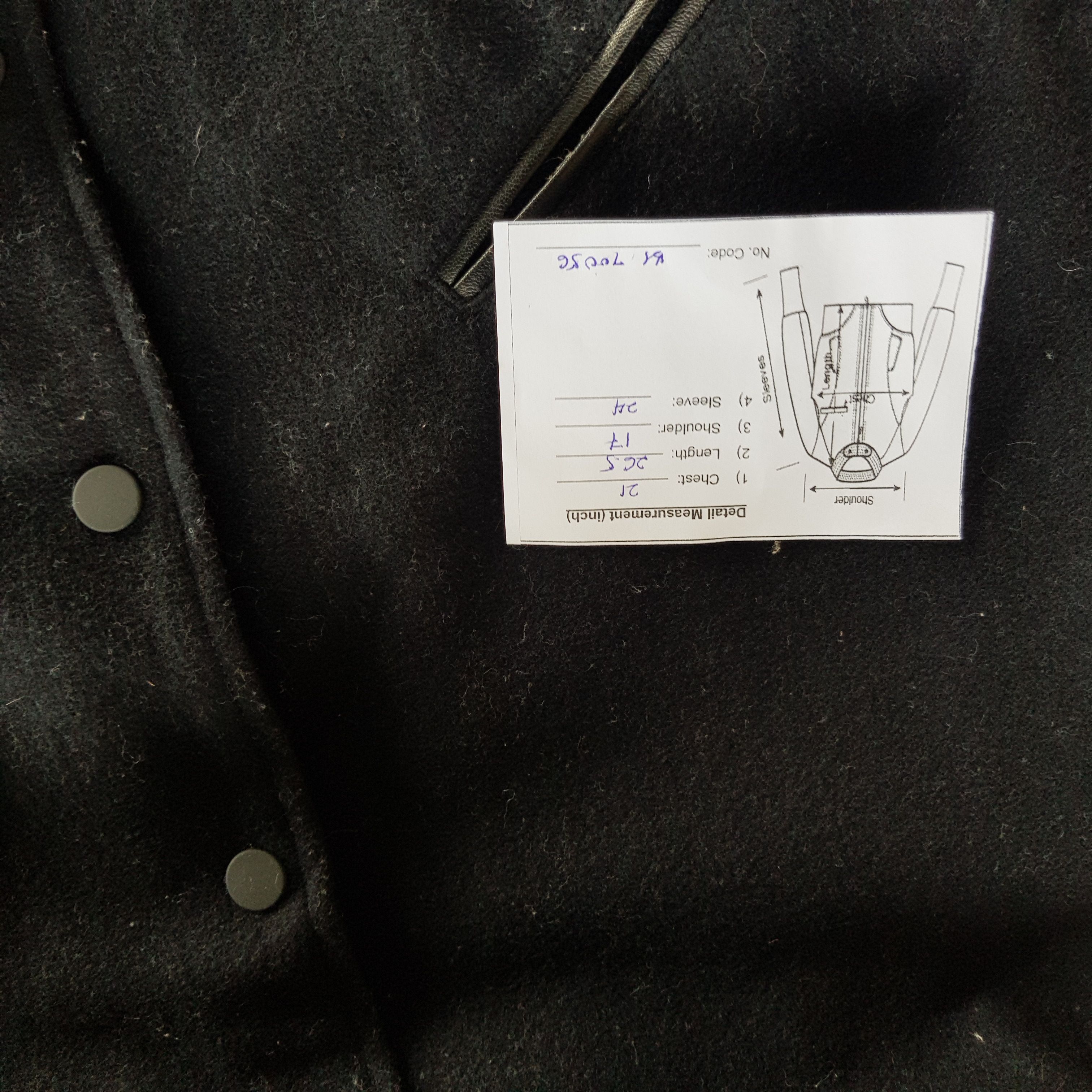 Japanese Brand × Vintage Vintage Japanese Varsity Jacket Leather Jacket Wool Jacket Size US M / EU 48-50 / 2 - 7 Thumbnail