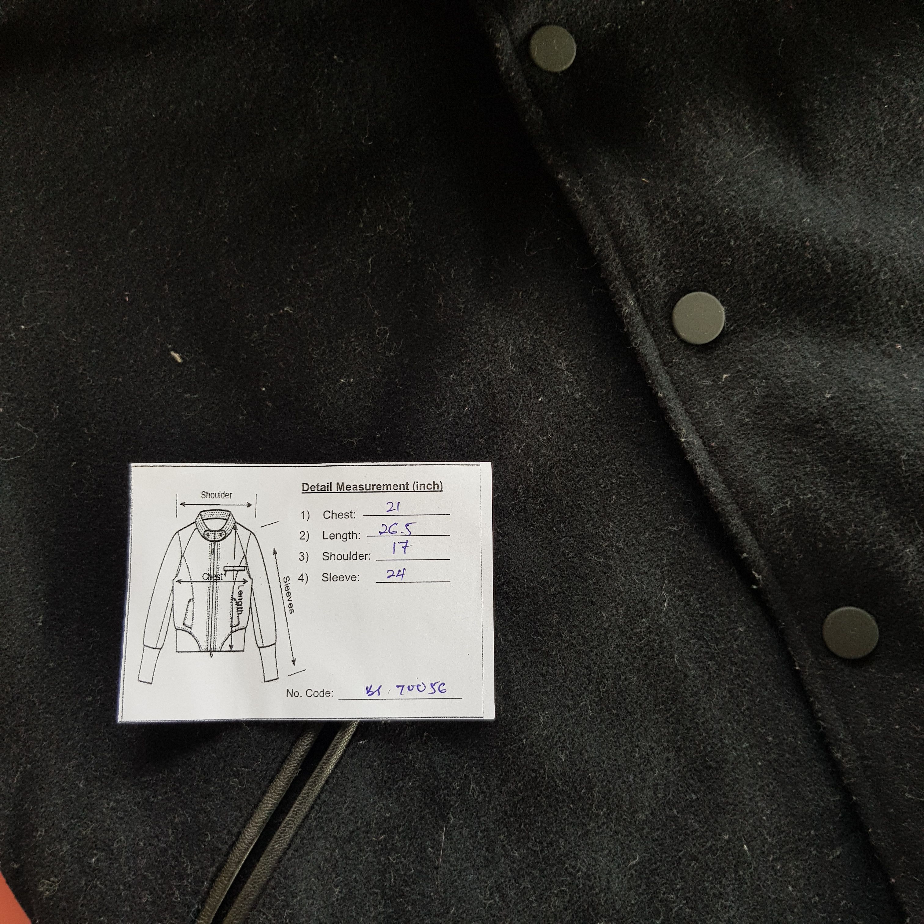 Japanese Brand × Vintage Vintage Japanese Varsity Jacket Leather Jacket Wool Jacket Size US M / EU 48-50 / 2 - 8 Thumbnail