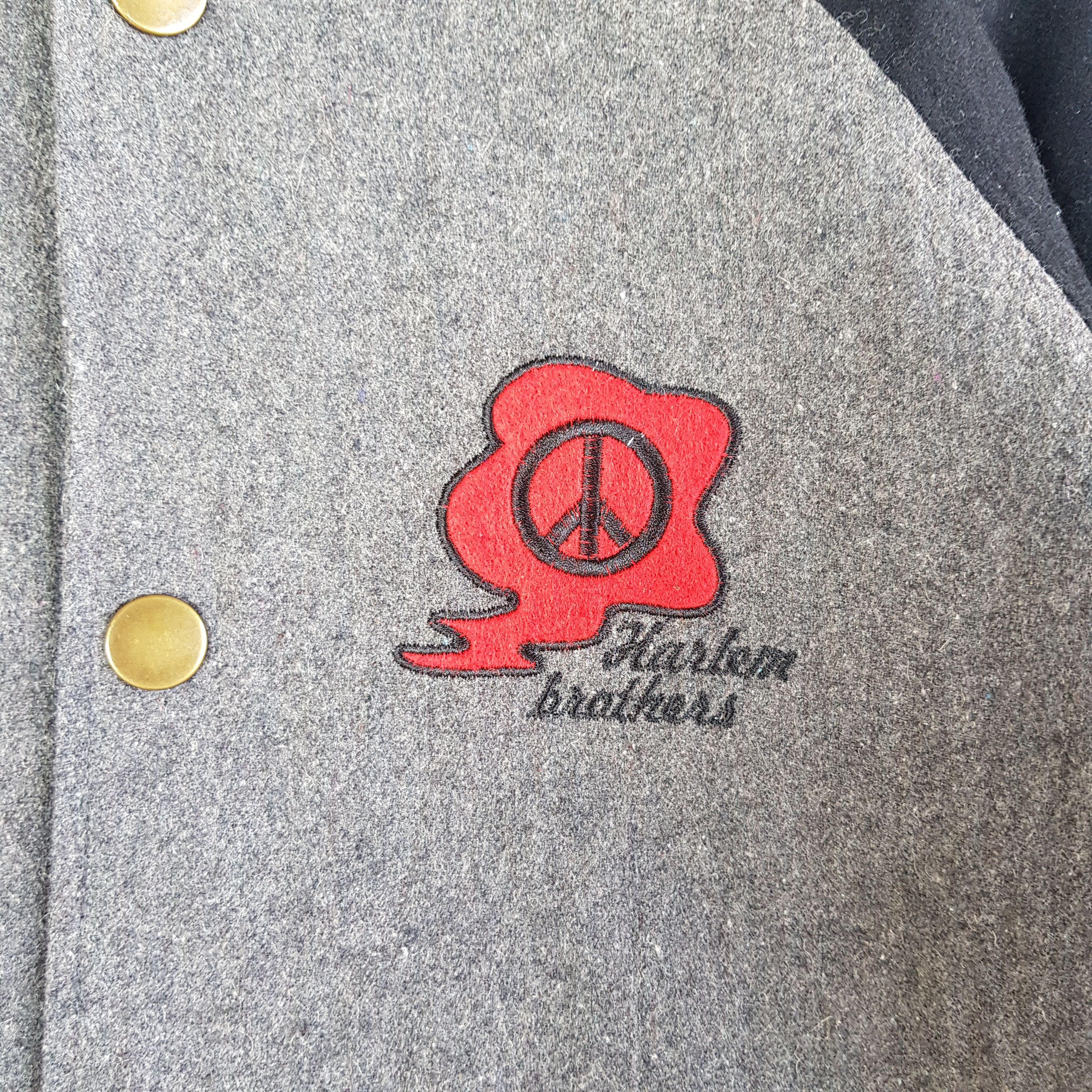 Vintage Harlem Brothers Varsity Jacket Skates Letterman Wool Jacket Size US XS / EU 42 / 0 - 9 Thumbnail