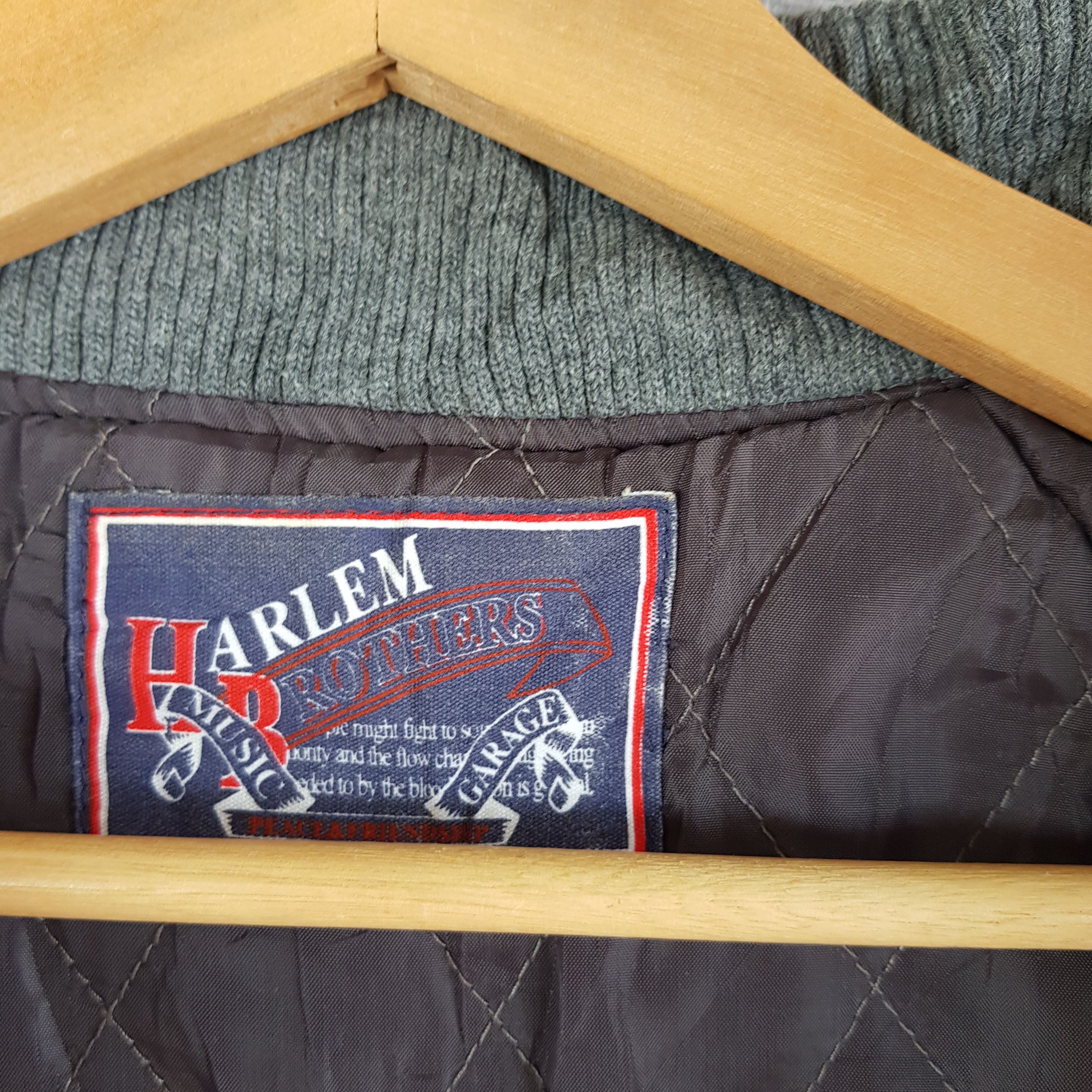 Vintage Harlem Brothers Varsity Jacket Skates Letterman Wool Jacket Size US XS / EU 42 / 0 - 11 Thumbnail