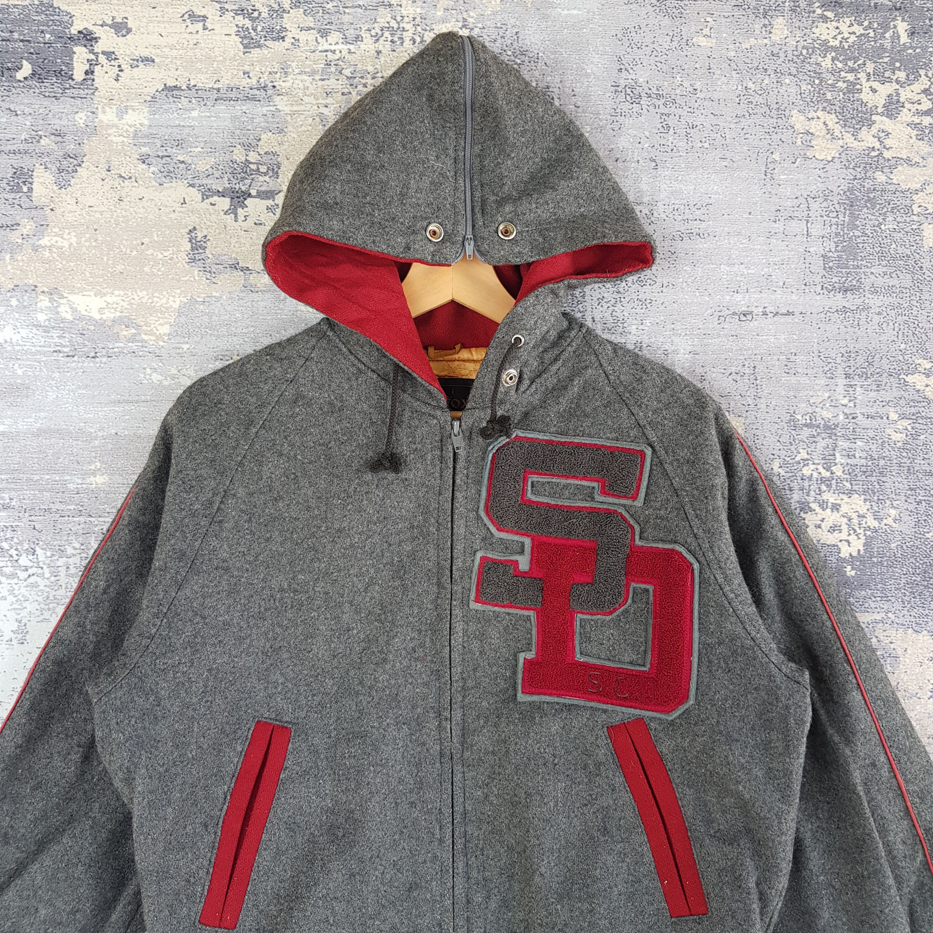 Japanese Brand × Vintage Vintage VOX Varsity Jacket Letterman Hoodie Wool Jacket Size US L / EU 52-54 / 3 - 3 Thumbnail
