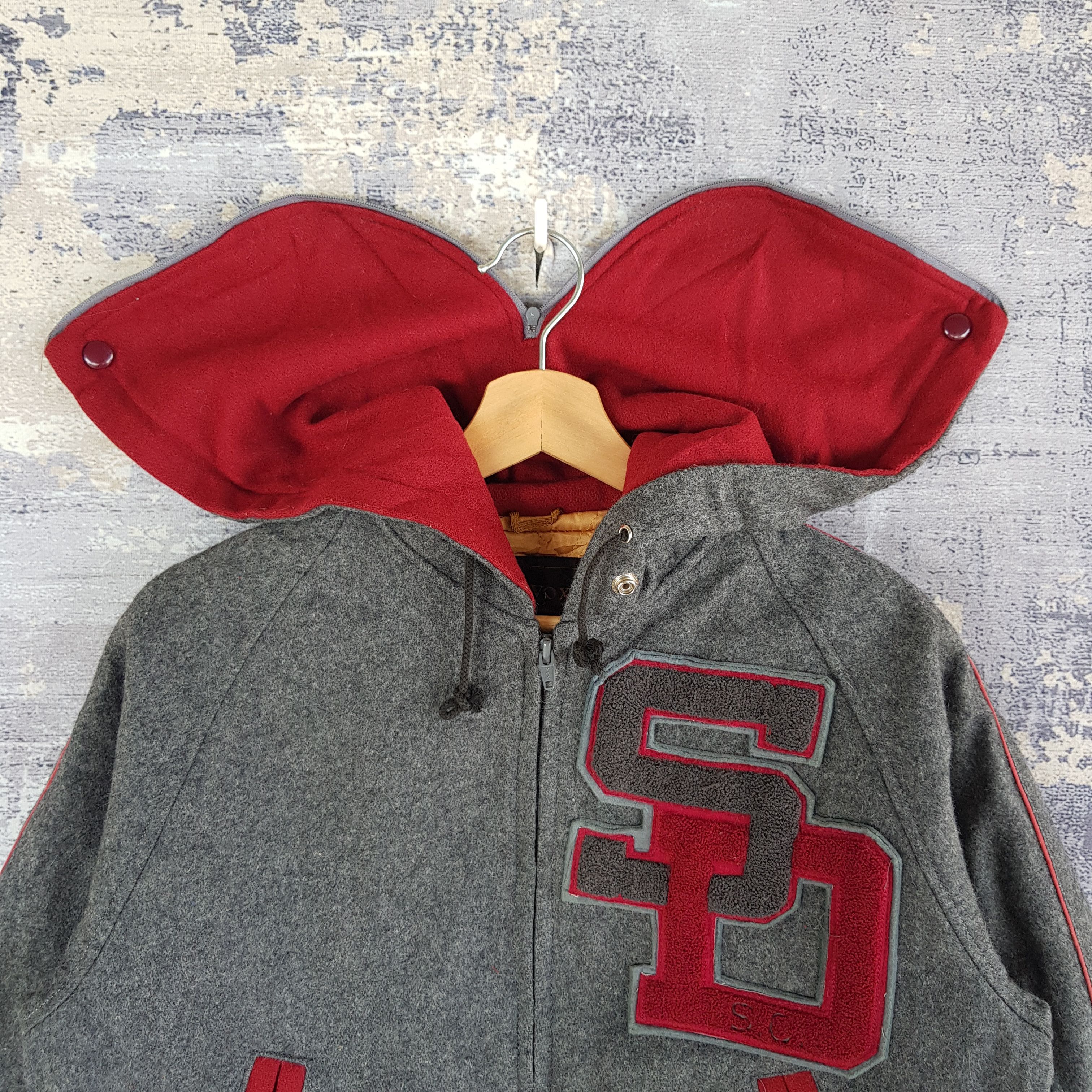 Japanese Brand × Vintage Vintage VOX Varsity Jacket Letterman Hoodie Wool Jacket Size US L / EU 52-54 / 3 - 7 Thumbnail