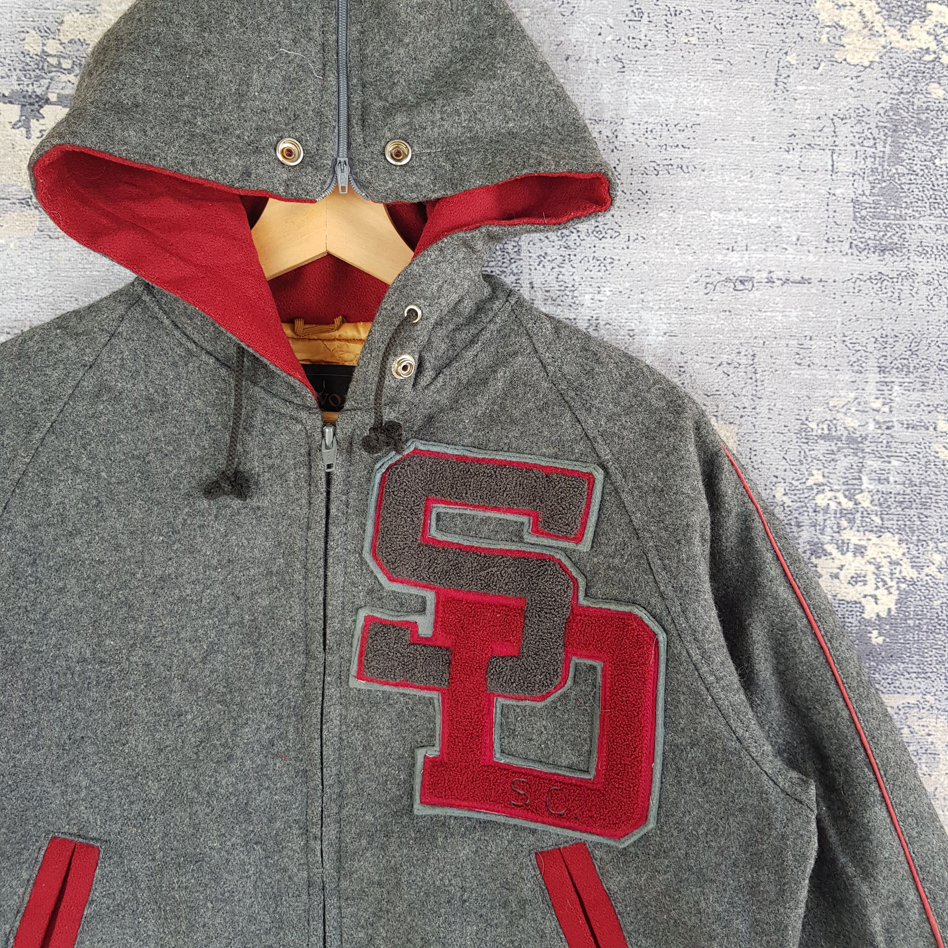 Japanese Brand × Vintage Vintage VOX Varsity Jacket Letterman Hoodie Wool Jacket Size US L / EU 52-54 / 3 - 5 Thumbnail