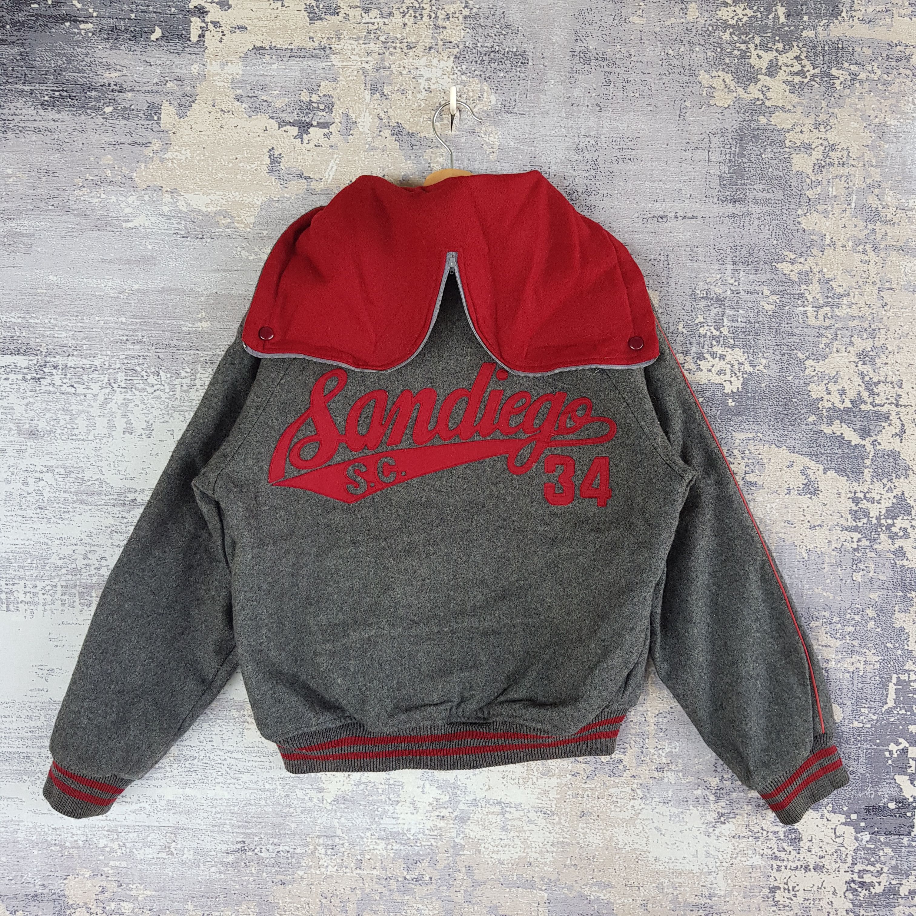 Japanese Brand × Vintage Vintage VOX Varsity Jacket Letterman Hoodie Wool Jacket Size US L / EU 52-54 / 3 - 2 Thumbnail
