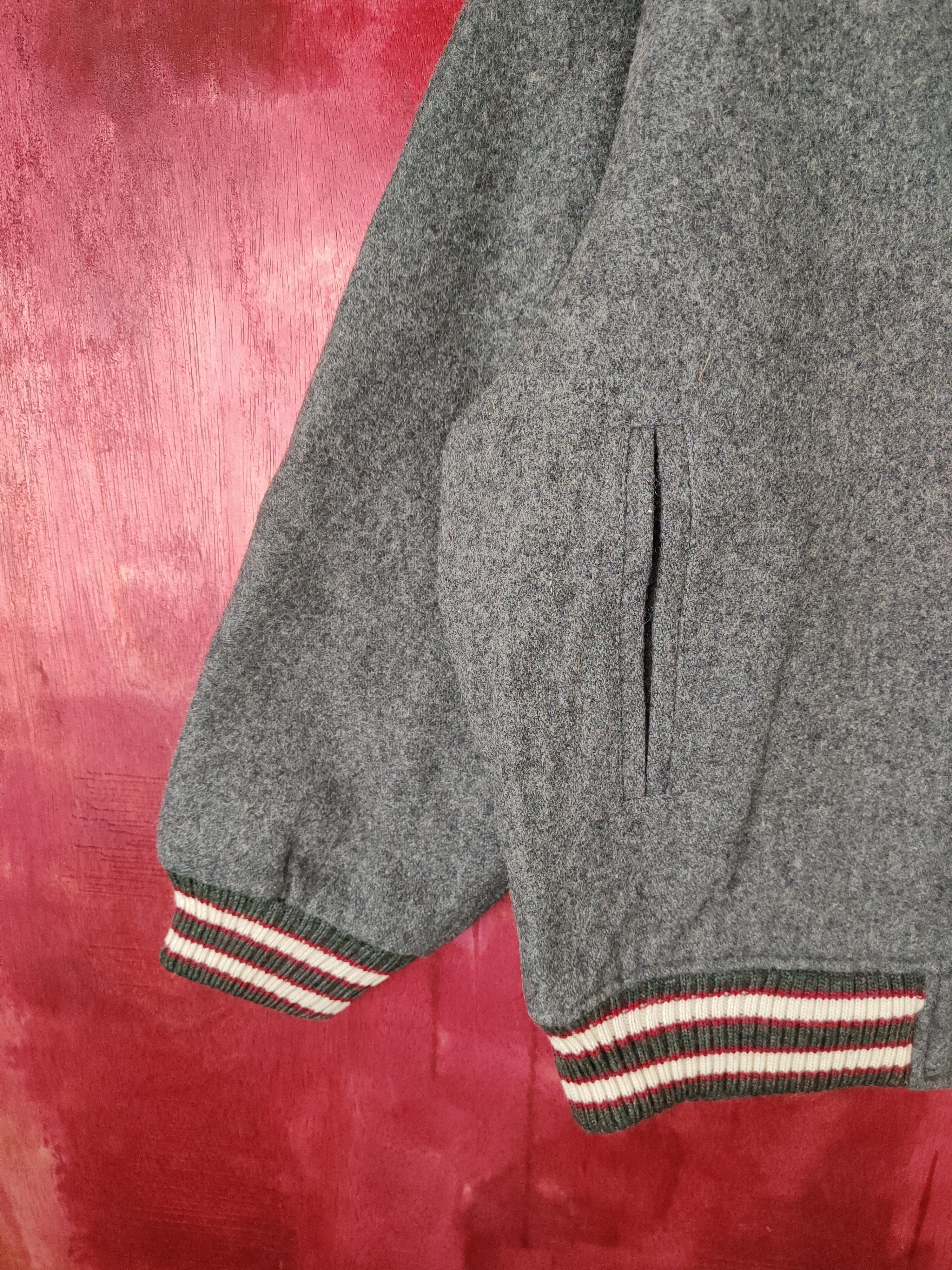 Vintage DL Troy Bros-Offense Club Gray Varsity jacket #5181 Size US M / EU 48-50 / 2 - 3 Thumbnail