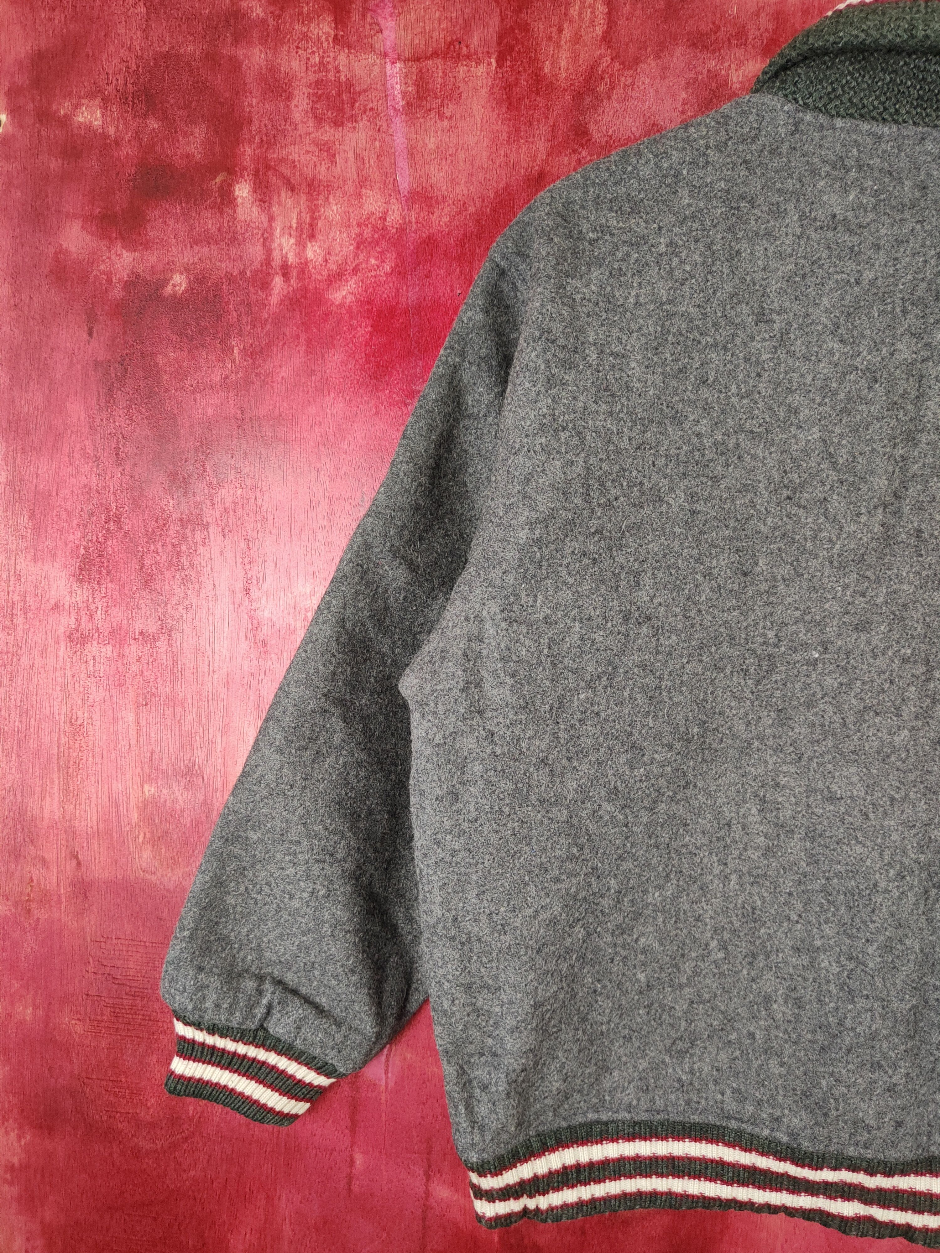 Vintage DL Troy Bros-Offense Club Gray Varsity jacket #5181 Size US M / EU 48-50 / 2 - 9 Thumbnail