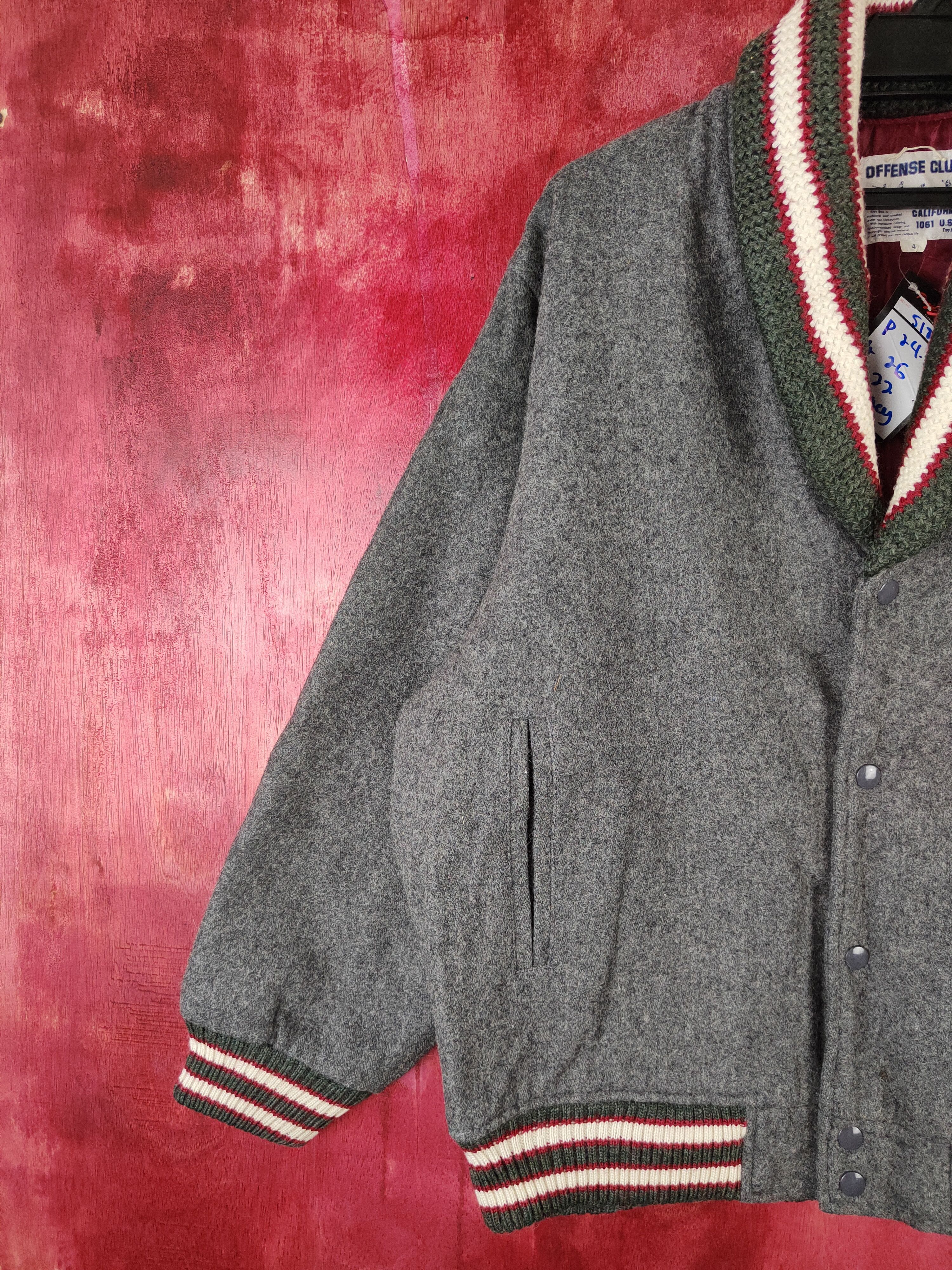 Vintage DL Troy Bros-Offense Club Gray Varsity jacket #5181 Size US M / EU 48-50 / 2 - 6 Thumbnail