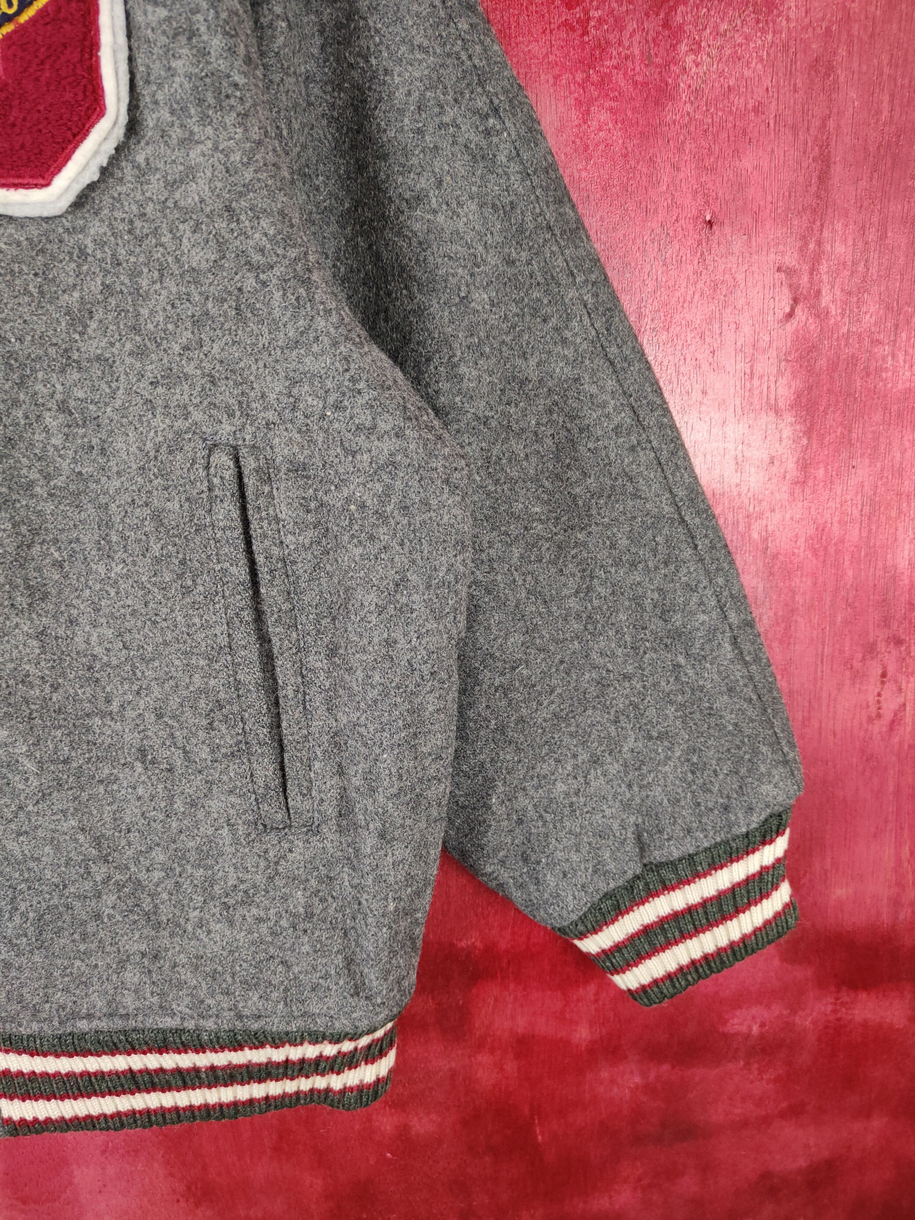 Vintage DL Troy Bros-Offense Club Gray Varsity jacket #5181 Size US M / EU 48-50 / 2 - 4 Thumbnail