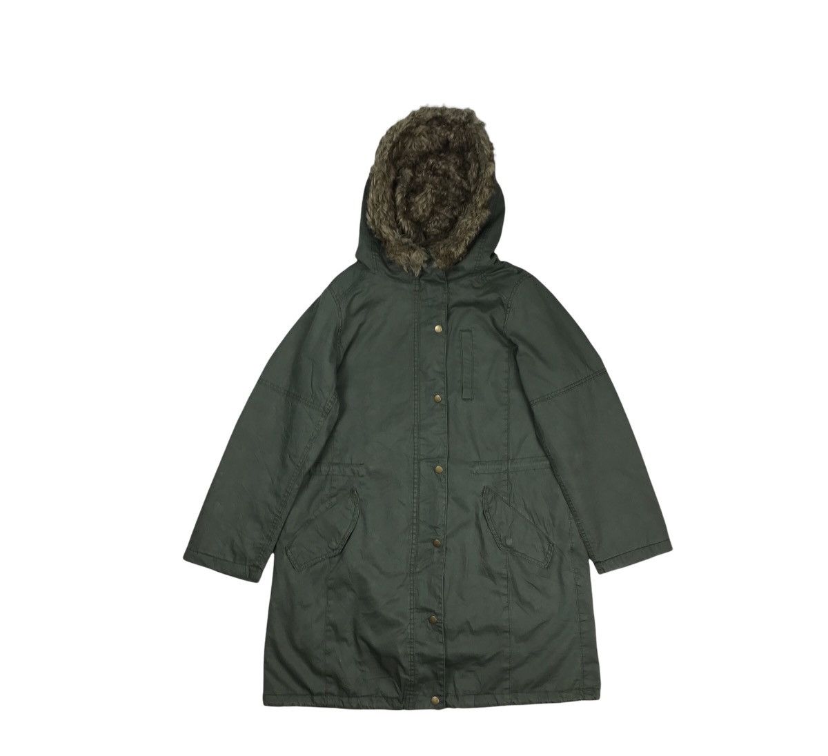 Designer × Japanese Brand × Vintage Vintage Japanese Designer Olive Green Fishtail Parka Jacket Size US M / EU 48-50 / 2 - 1 Thumbnail