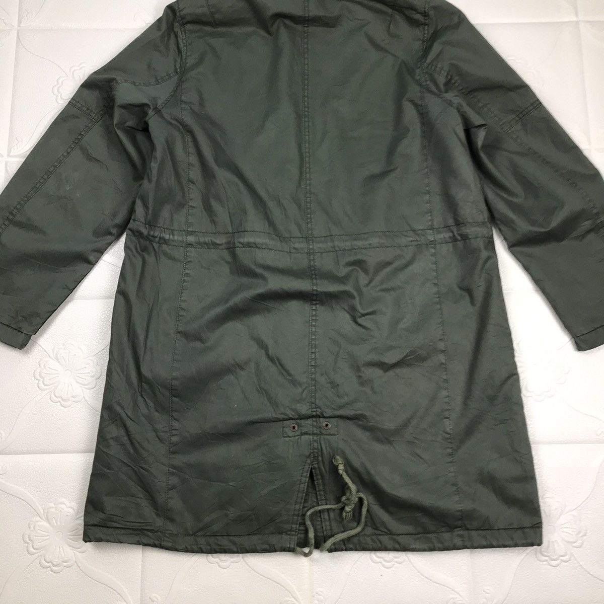 Designer × Japanese Brand × Vintage Vintage Japanese Designer Olive Green Fishtail Parka Jacket Size US M / EU 48-50 / 2 - 8 Thumbnail