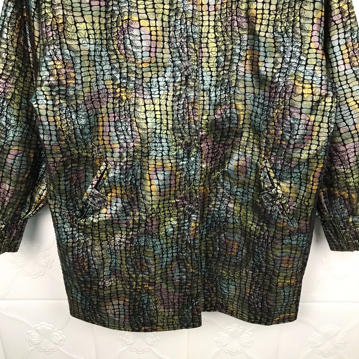 Designer × Japanese Brand × Vintage Vintage Japanese Elegance Fashion Rainbow Light Jacket Size M / US 6-8 / IT 42-44 - 3 Thumbnail