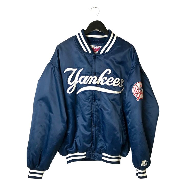 Starter Vintage MLB Starter Jacket MLB NY Yankees Satin Bomber Adult ...