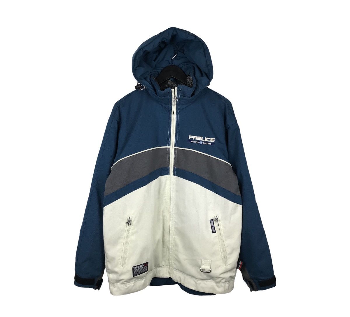 Japanese Brand × Vintage Vintage 90s Fablice Thinsulate Compoud System Hooded Jacket Size US L / EU 52-54 / 3 - 1 Thumbnail