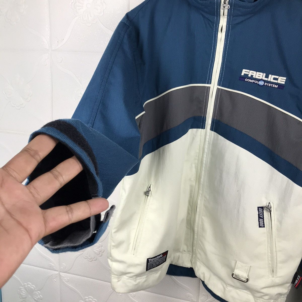 Japanese Brand × Vintage Vintage 90s Fablice Thinsulate Compoud System Hooded Jacket Size US L / EU 52-54 / 3 - 7 Thumbnail