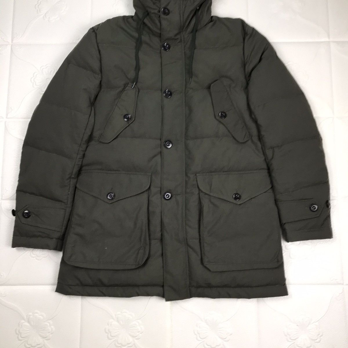 Designer × Japanese Brand × Vintage Vintage Japanese Gooddays Olive Green Puffer Parkat Jacket Size US M / EU 48-50 / 2 - 3 Thumbnail