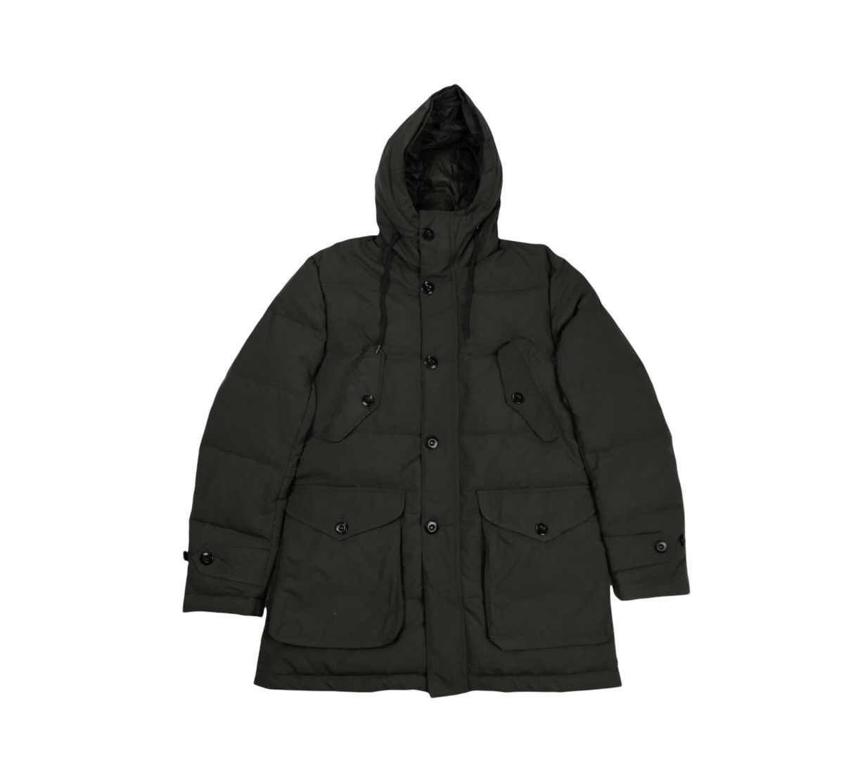 Designer × Japanese Brand × Vintage Vintage Japanese Gooddays Olive Green Puffer Parkat Jacket Size US M / EU 48-50 / 2 - 1 Thumbnail