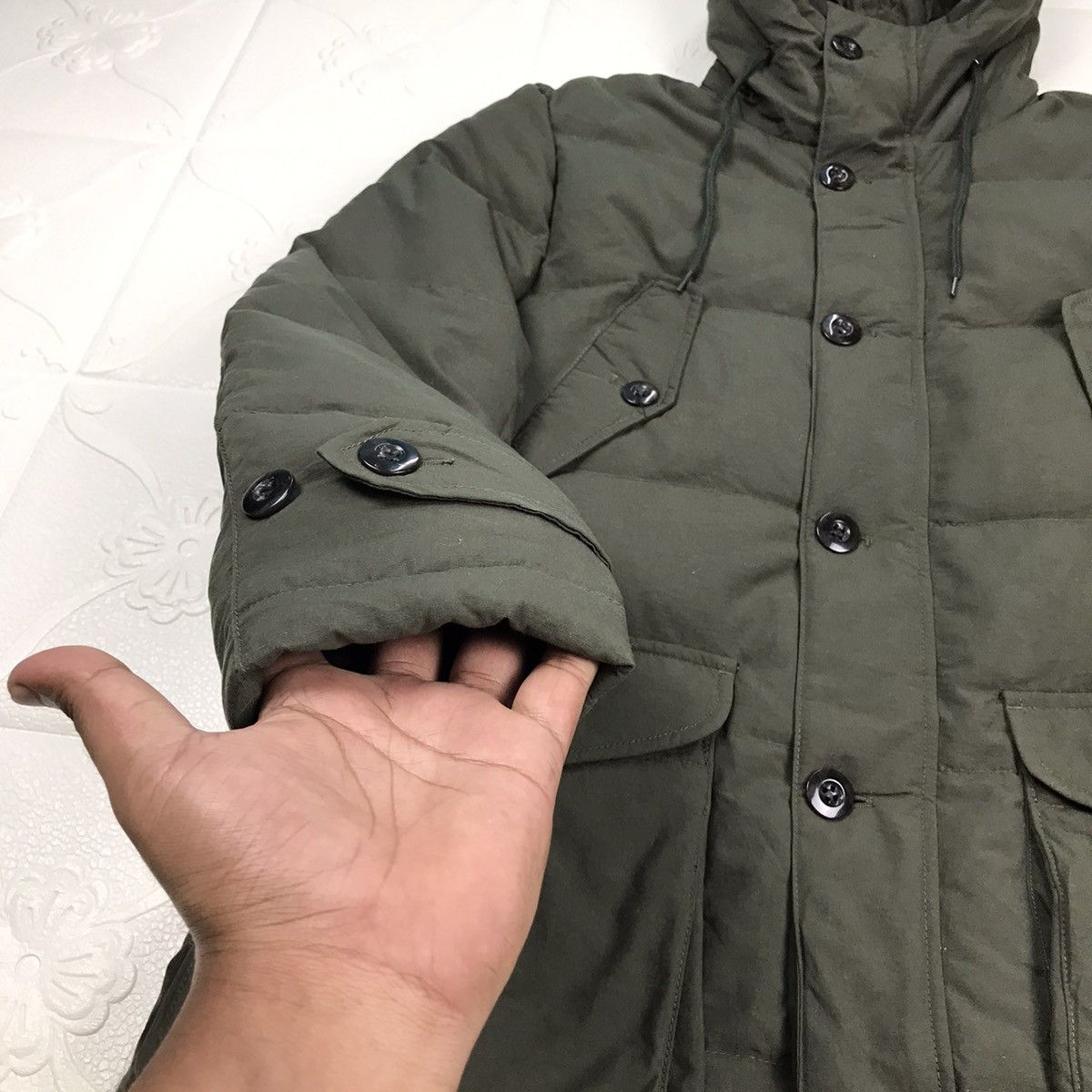 Designer × Japanese Brand × Vintage Vintage Japanese Gooddays Olive Green Puffer Parkat Jacket Size US M / EU 48-50 / 2 - 4 Thumbnail