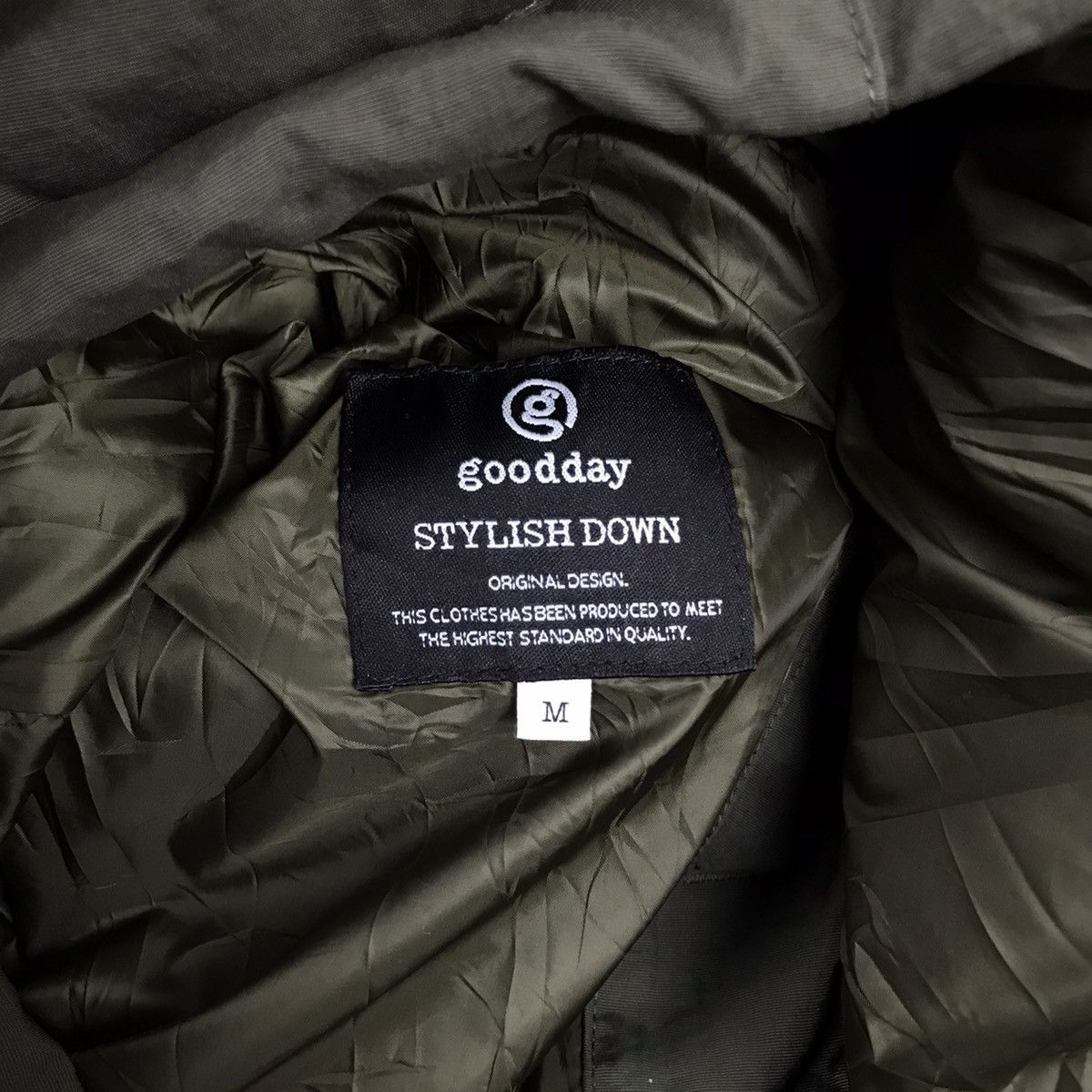 Designer × Japanese Brand × Vintage Vintage Japanese Gooddays Olive Green Puffer Parkat Jacket Size US M / EU 48-50 / 2 - 7 Thumbnail