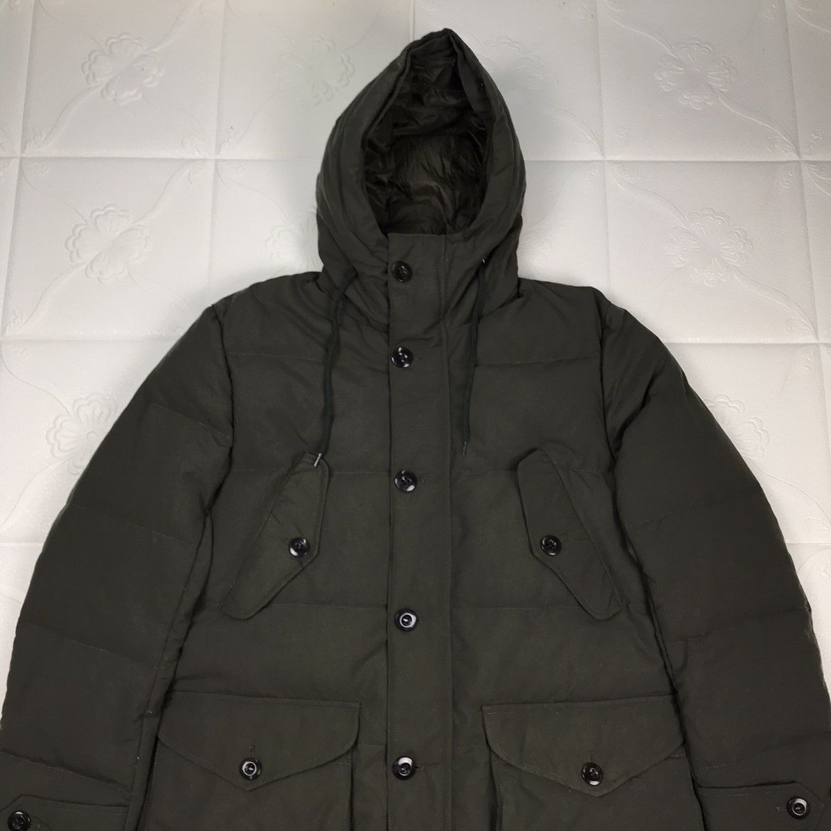 Designer × Japanese Brand × Vintage Vintage Japanese Gooddays Olive Green Puffer Parkat Jacket Size US M / EU 48-50 / 2 - 2 Thumbnail
