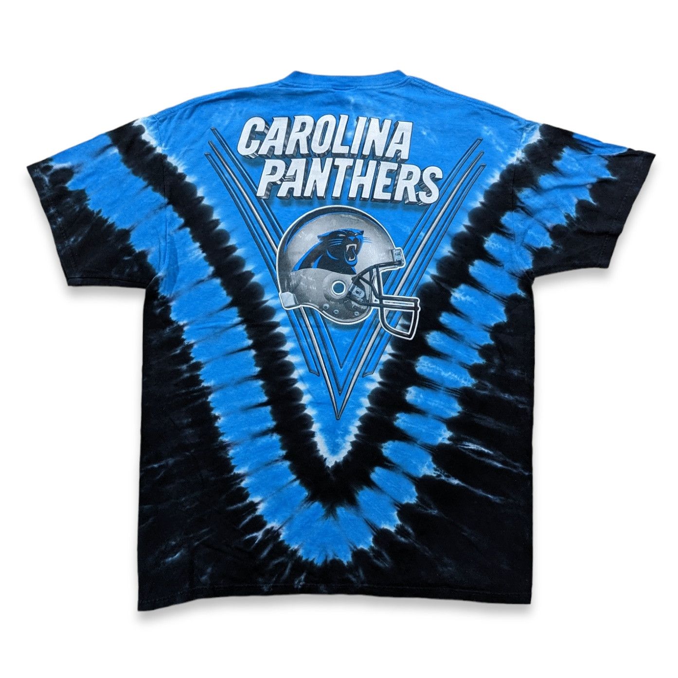 NFL × Starter × Vintage Vintage 90s Carolina Panthers NFL Tie Dye Tee Size US XL / EU 56 / 4 - 2 Thumbnail