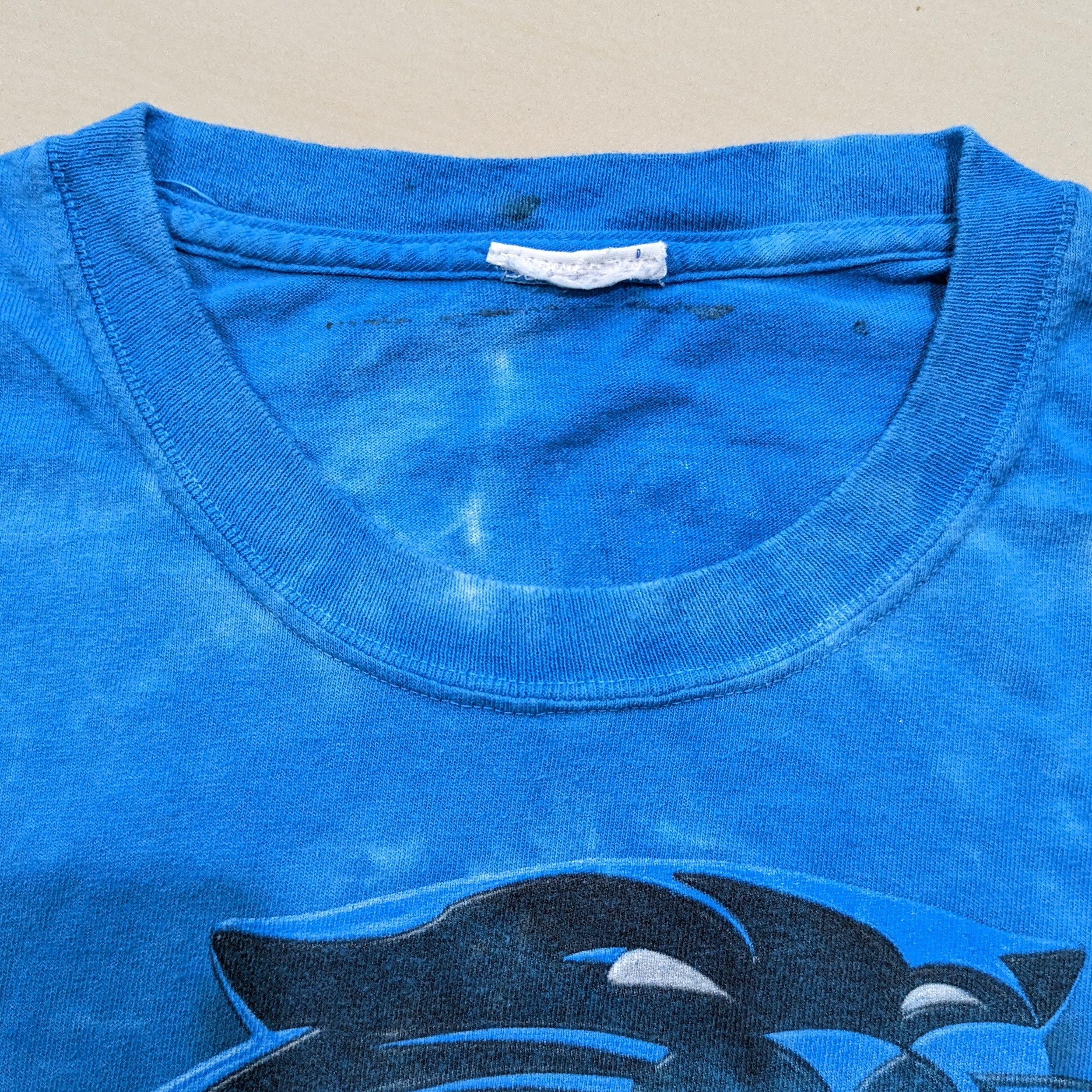 NFL × Starter × Vintage Vintage 90s Carolina Panthers NFL Tie Dye Tee Size US XL / EU 56 / 4 - 5 Thumbnail