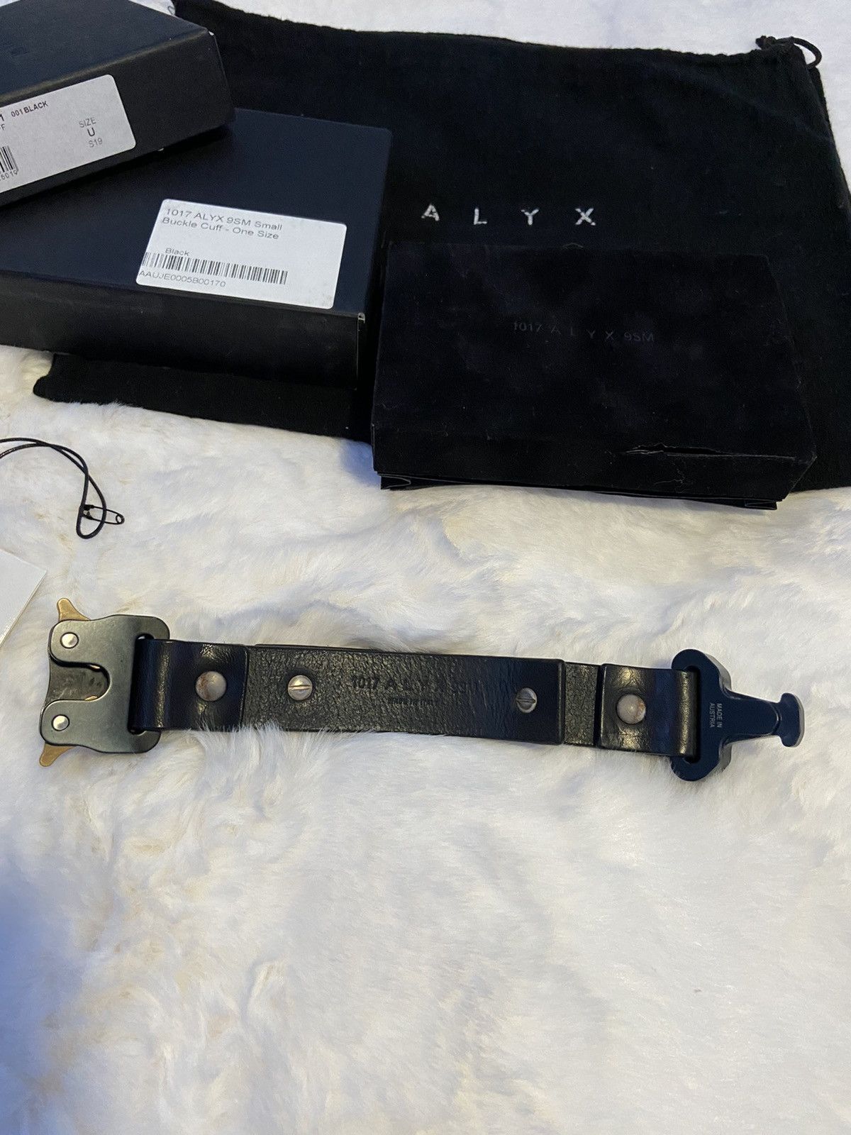1017 ALYX 9SM 1017 ALYX 9SM Rollercoaster Buckle Leather Cuff Size ONE SIZE - 4 Thumbnail