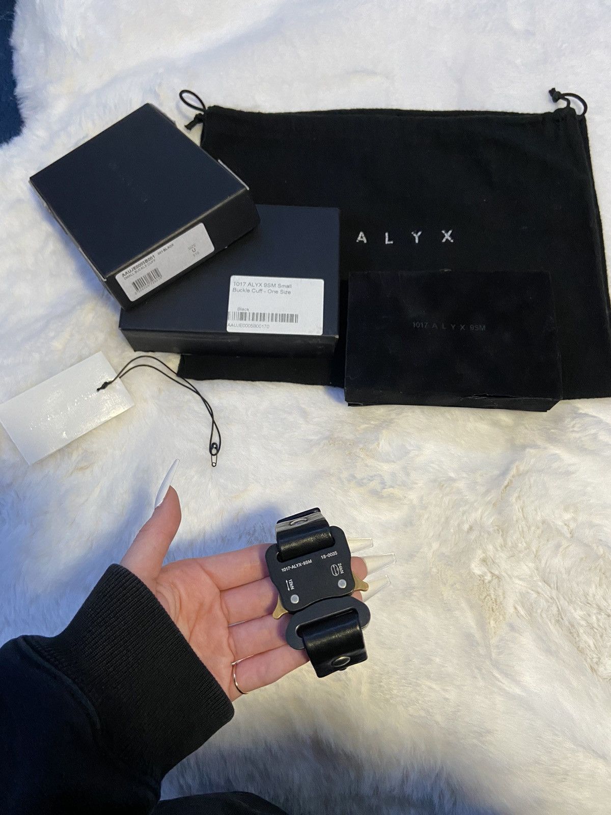 1017 ALYX 9SM 1017 ALYX 9SM Rollercoaster Buckle Leather Cuff Size ONE SIZE - 1 Thumbnail