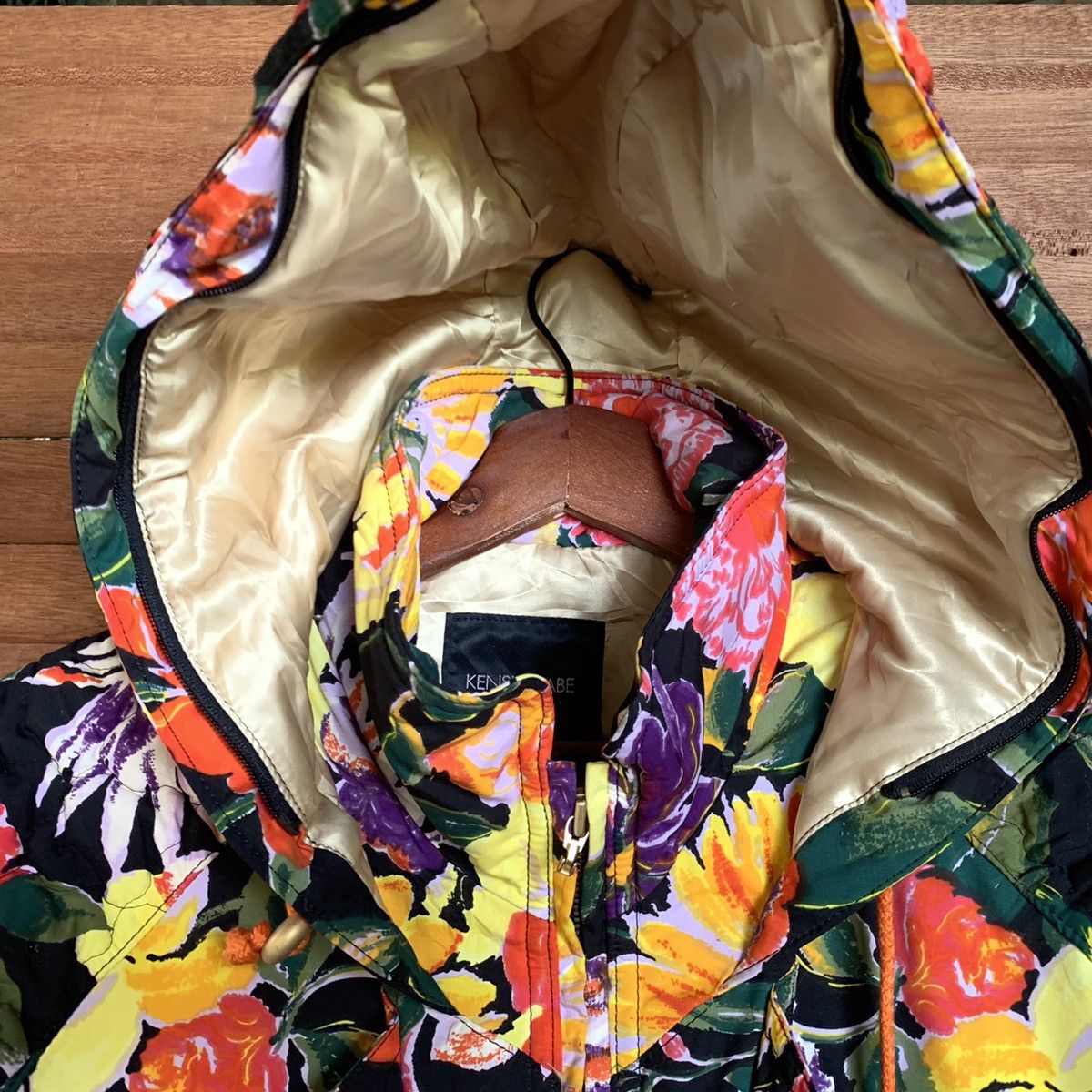 Kensho Abe × Vintage Kensho Abe Sports Flowers Hoodie Jacket Size US M / EU 48-50 / 2 - 9 Thumbnail