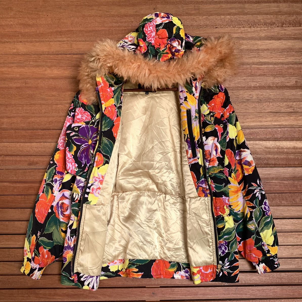 Kensho Abe × Vintage Kensho Abe Sports Flowers Hoodie Jacket Size US M / EU 48-50 / 2 - 3 Thumbnail