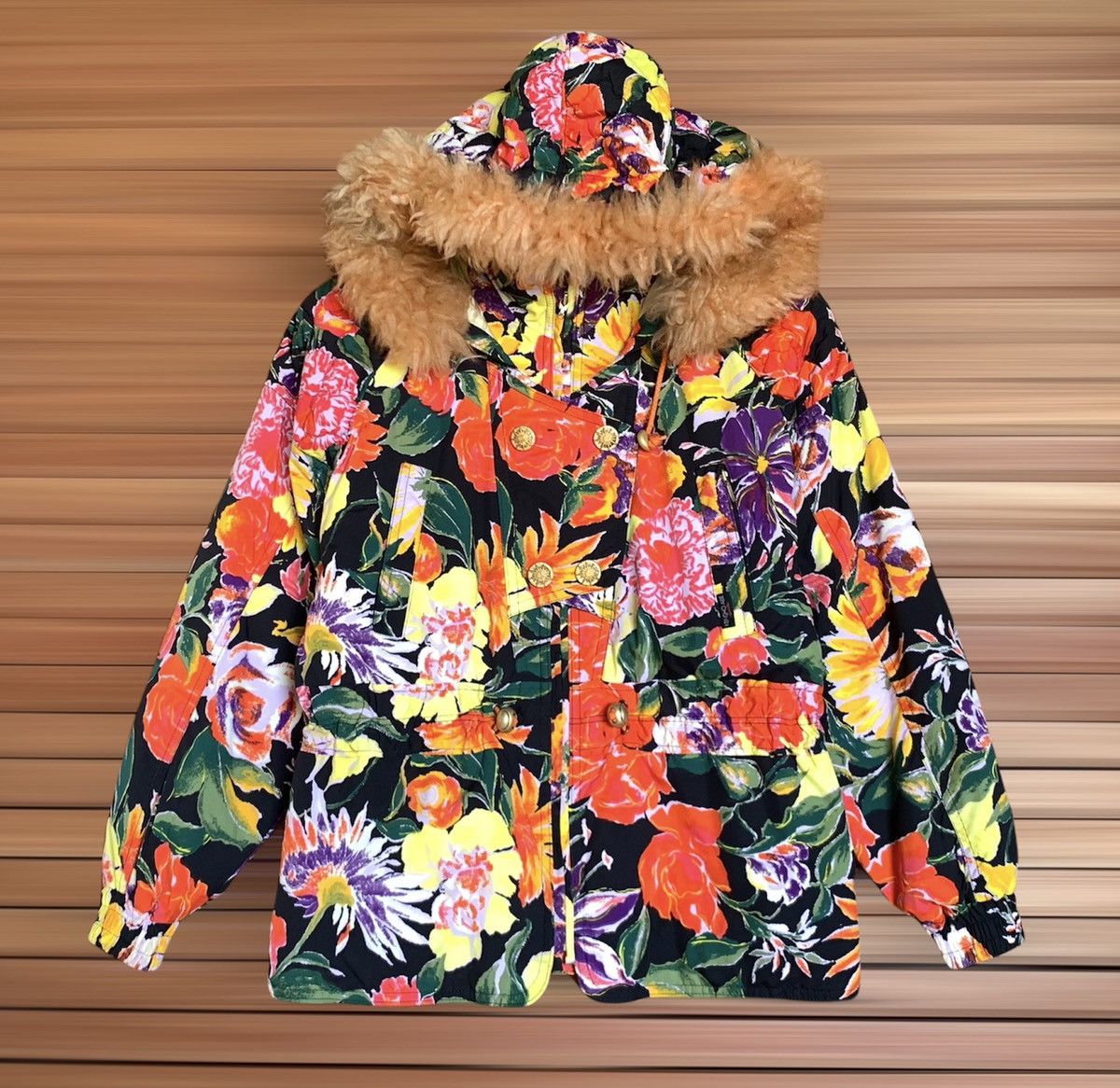 Kensho Abe × Vintage Kensho Abe Sports Flowers Hoodie Jacket Size US M / EU 48-50 / 2 - 1 Thumbnail