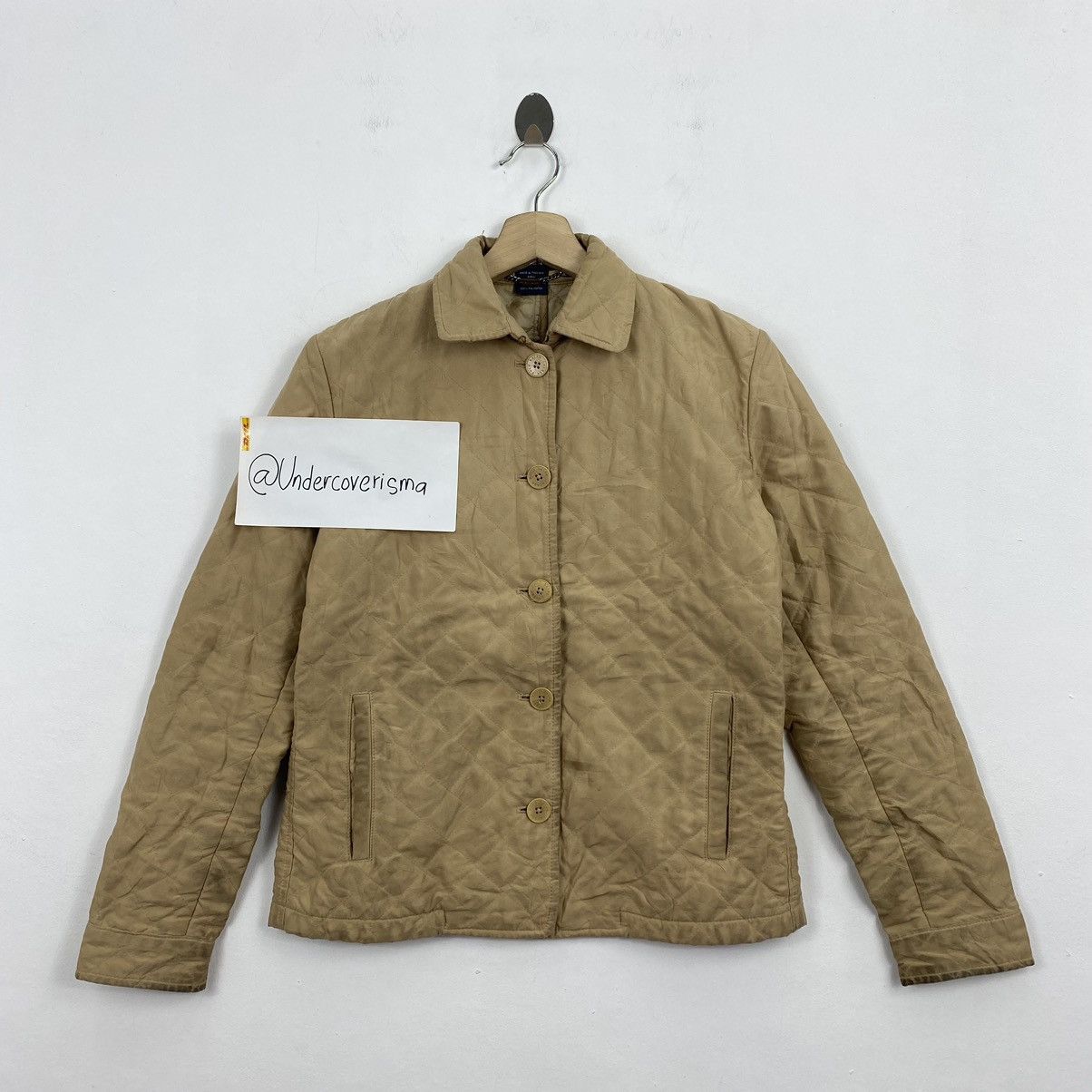 Ralph Lauren RALPH LAUREN Button Up Quilted Plain Brown Fleece Sweater Size US S / EU 44-46 / 1 - 1 Thumbnail