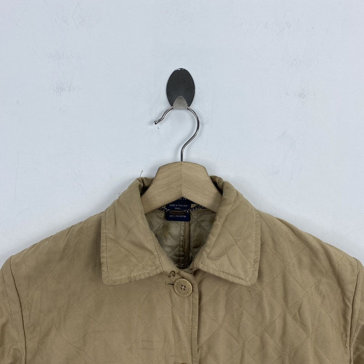 Ralph Lauren RALPH LAUREN Button Up Quilted Plain Brown Fleece Sweater Size US S / EU 44-46 / 1 - 2 Thumbnail