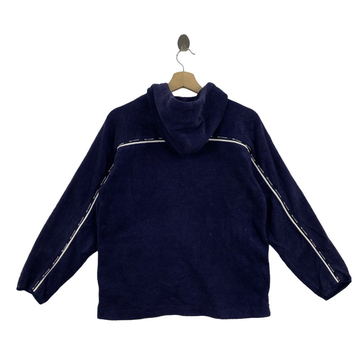 Vans Vintage VANS SKATEBOARD Brand Stripe Retro Sherp Navy Hoodie Size US XS / EU 42 / 0 - 6 Thumbnail